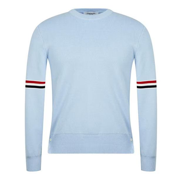 Thom Browne o1g2r1mq0724 Crew Neck Sweaters in Light Blue Size US S / EU 44-46 / 1 - 1 Thumbnail