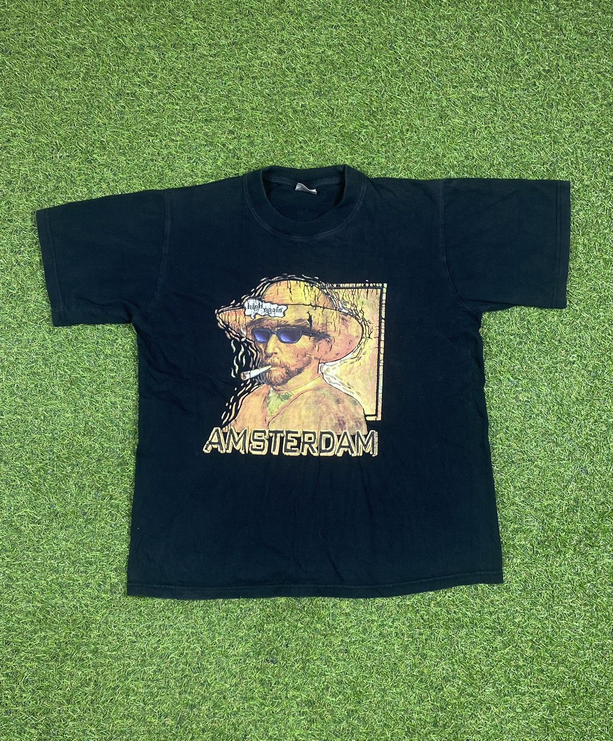 Vintage Vintage 90s Humor tee Amsterdam“High again” big logo size S Size US S / EU 44-46 / 1 - 1 Thumbnail