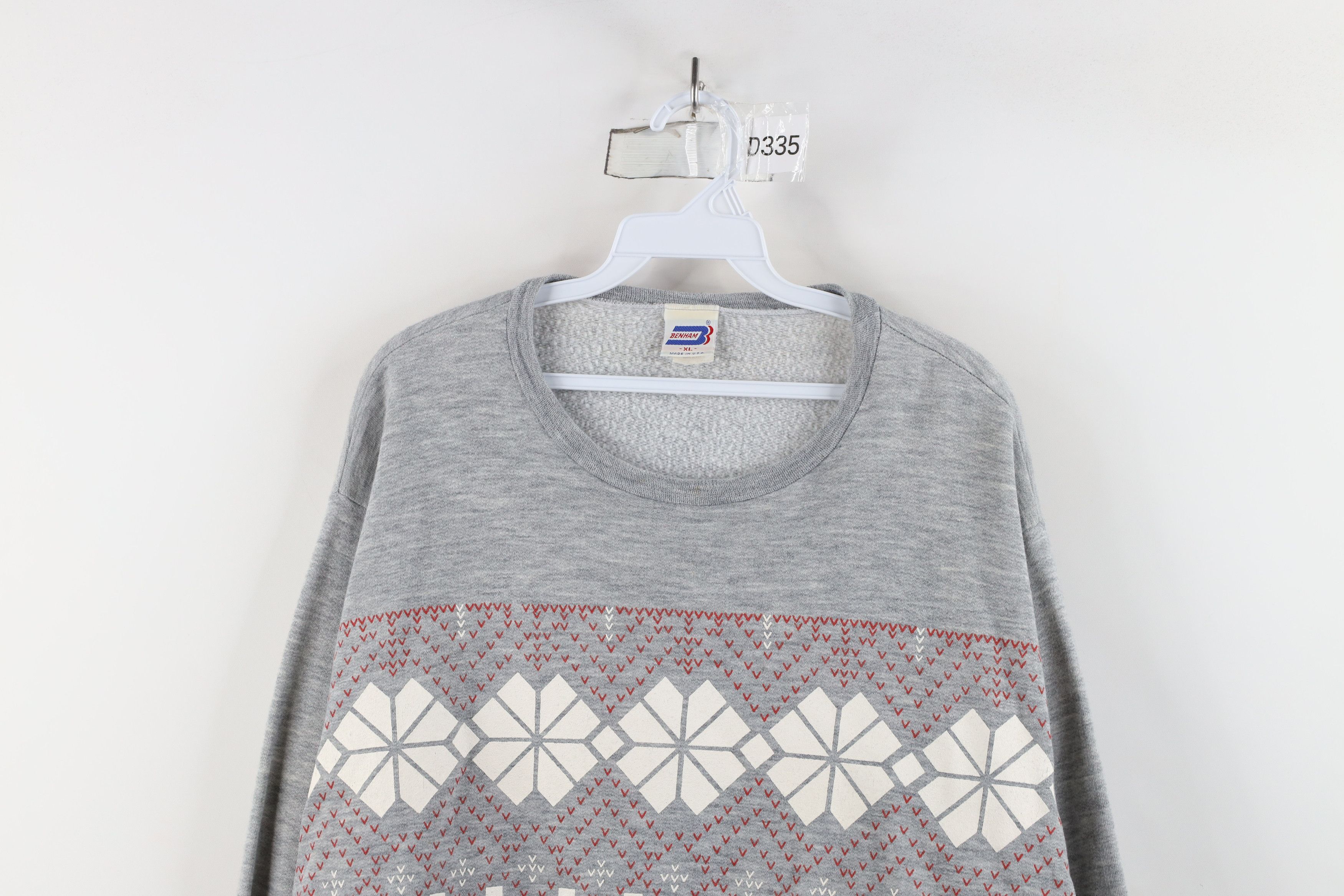 Vintage Vintage 70s 80s Streetwear Christmas Geometric Sweatshirt Size XL / US 12-14 / IT 48-50 - 2 Thumbnail