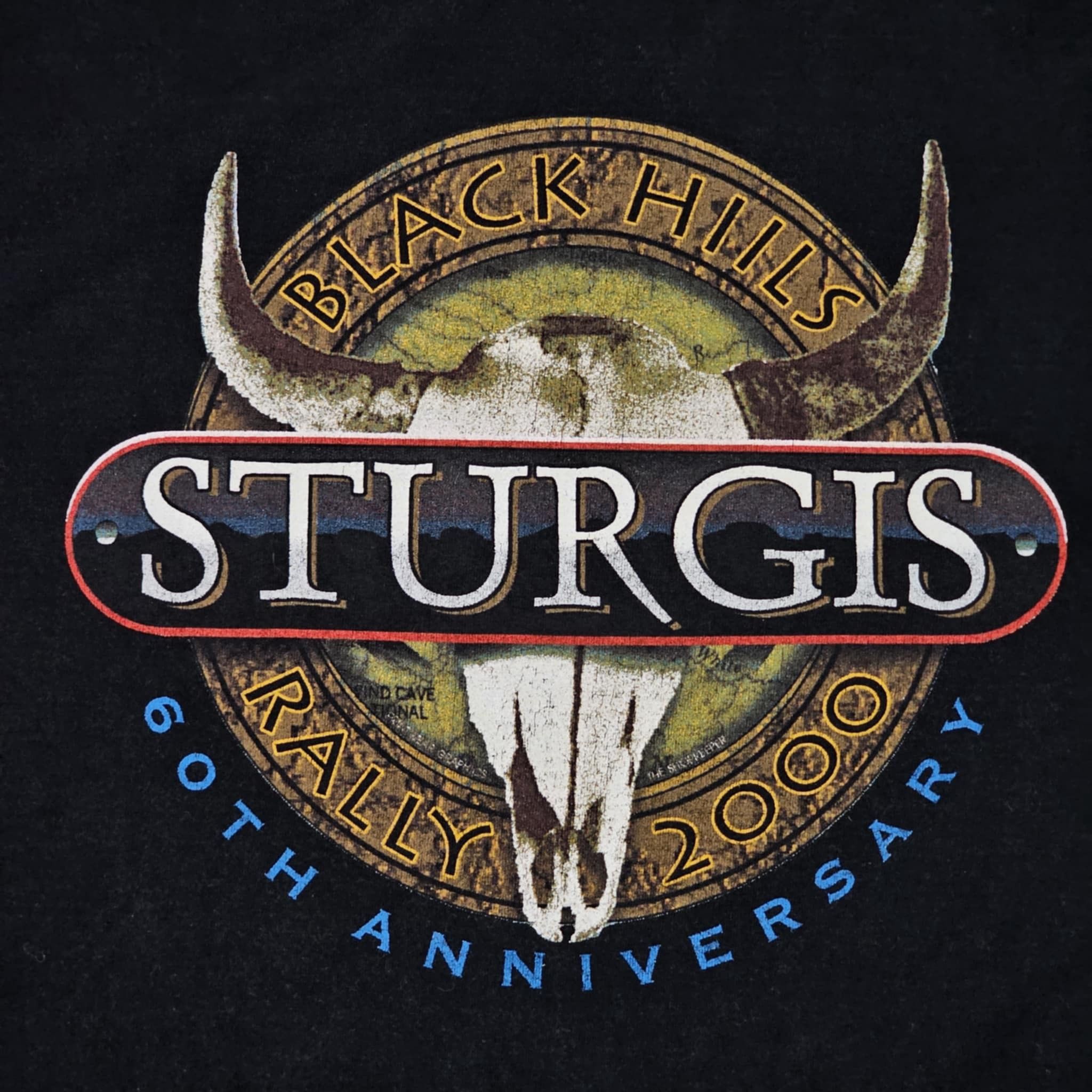 Fruit Of The Loom × Vintage Sturgis Vintage Y2K Wolf Motorcycle Rally T-Shirt Size US L / EU 52-54 / 3 - 7 Thumbnail