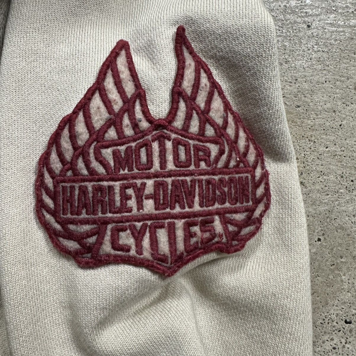 Harley Davidson Vintage Y2K Beige Harley Davidson Tiger Zip Up Biker Hoodie Size US XXL / EU 58 / 5 - 11 Thumbnail