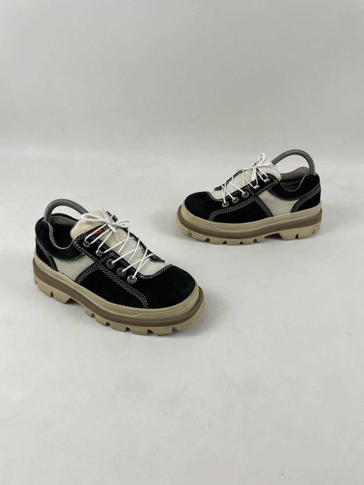 90's Platforms Chunky High Sole Low-Top Laces Heavy Boots