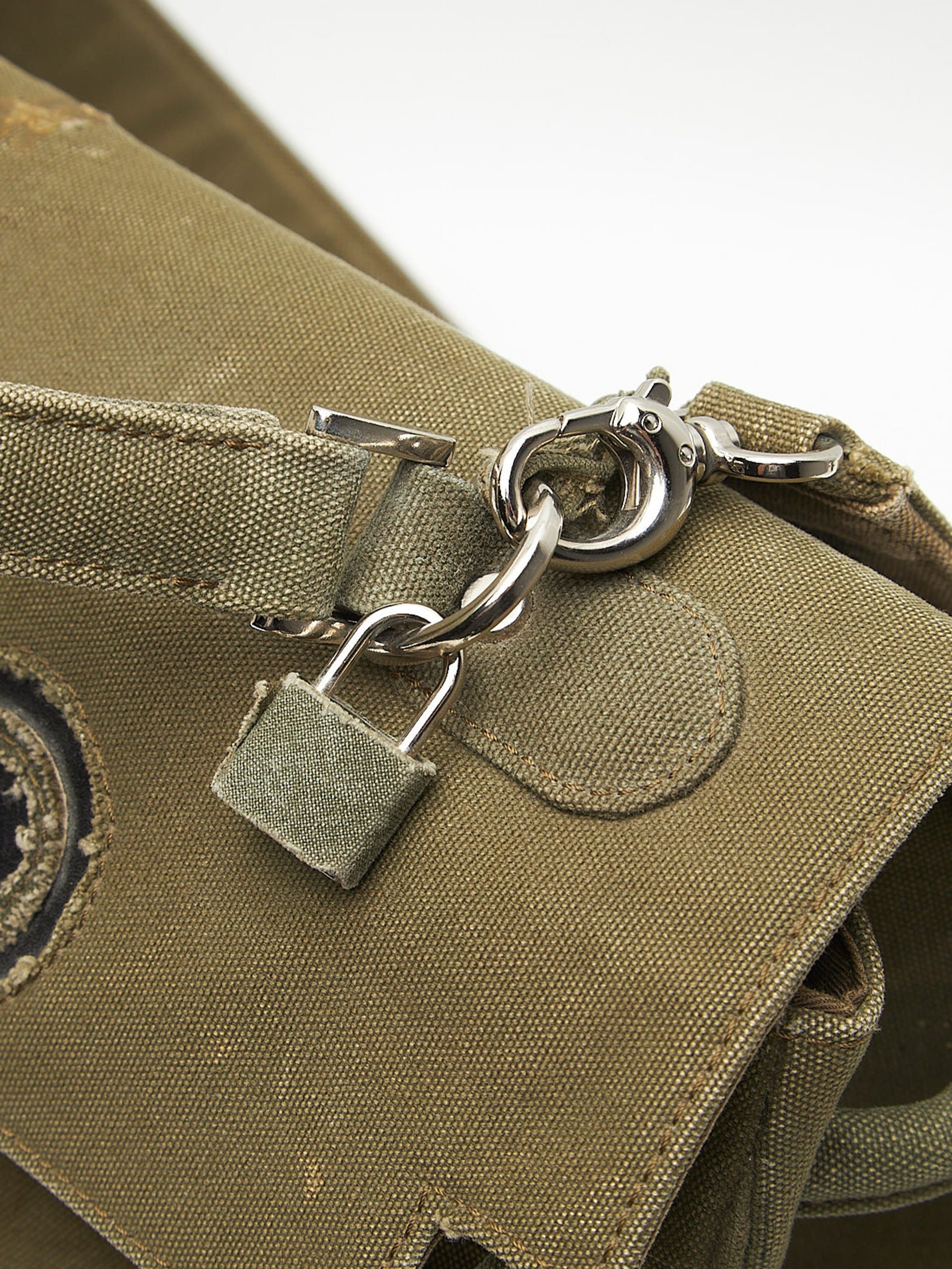 READYMADE Khaki Green Denim Doll Cotton Bag Size ONE SIZE - 4 Thumbnail