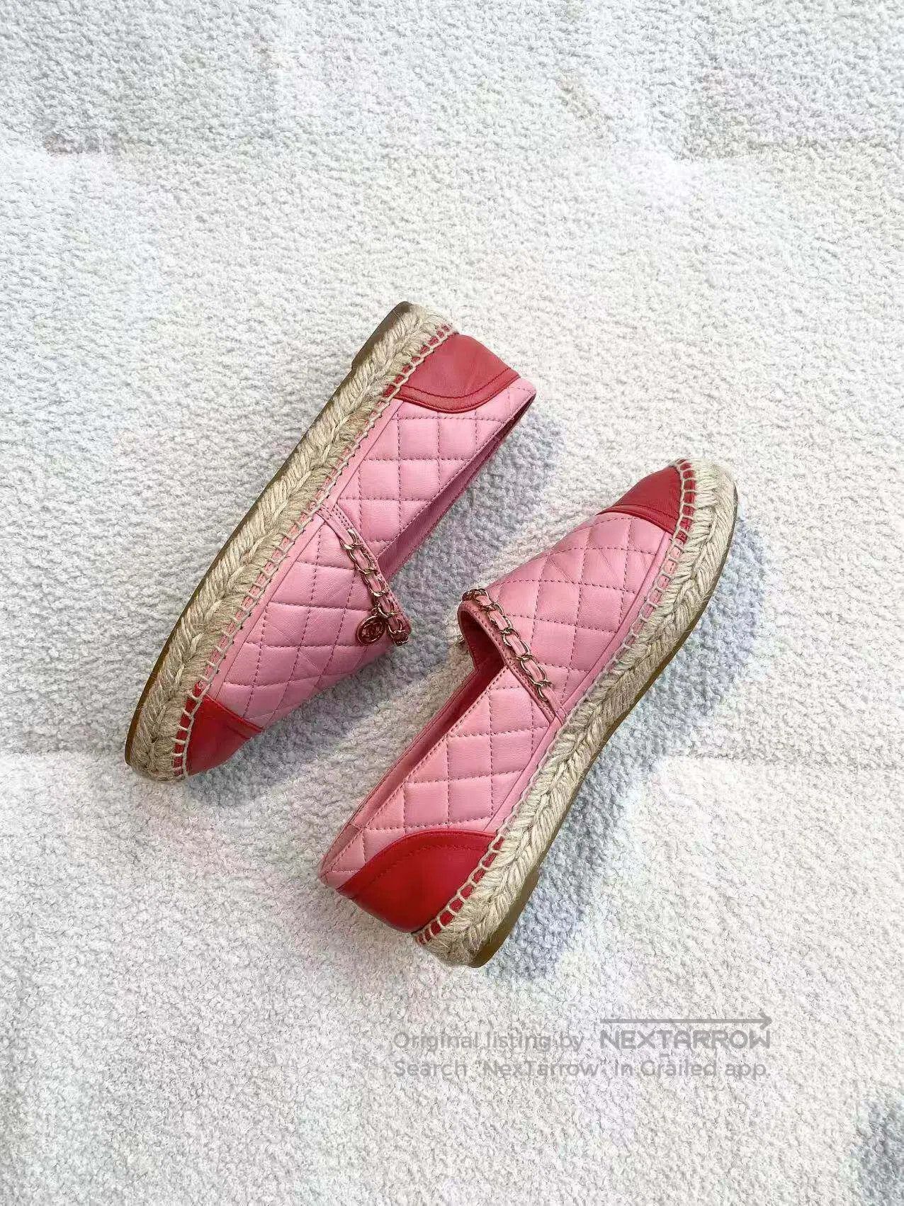 Chanel Chanel Pink pendant fisherman's shoes| Size US 6.5 / IT 36.5 - 3 Thumbnail