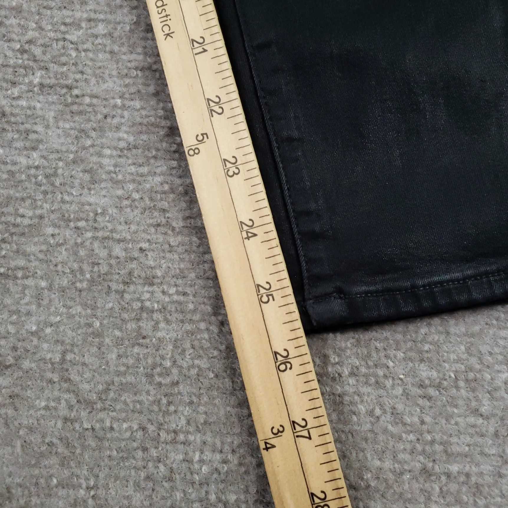 7 For All Mankind 7 For All Mankind Pants Womens 29 Black Coated Skinny Ankle Denim 7 For All Mankind Pants Womens 29 Black Coated Skinny Ankle Denim Size 29" - 3 Thumbnail