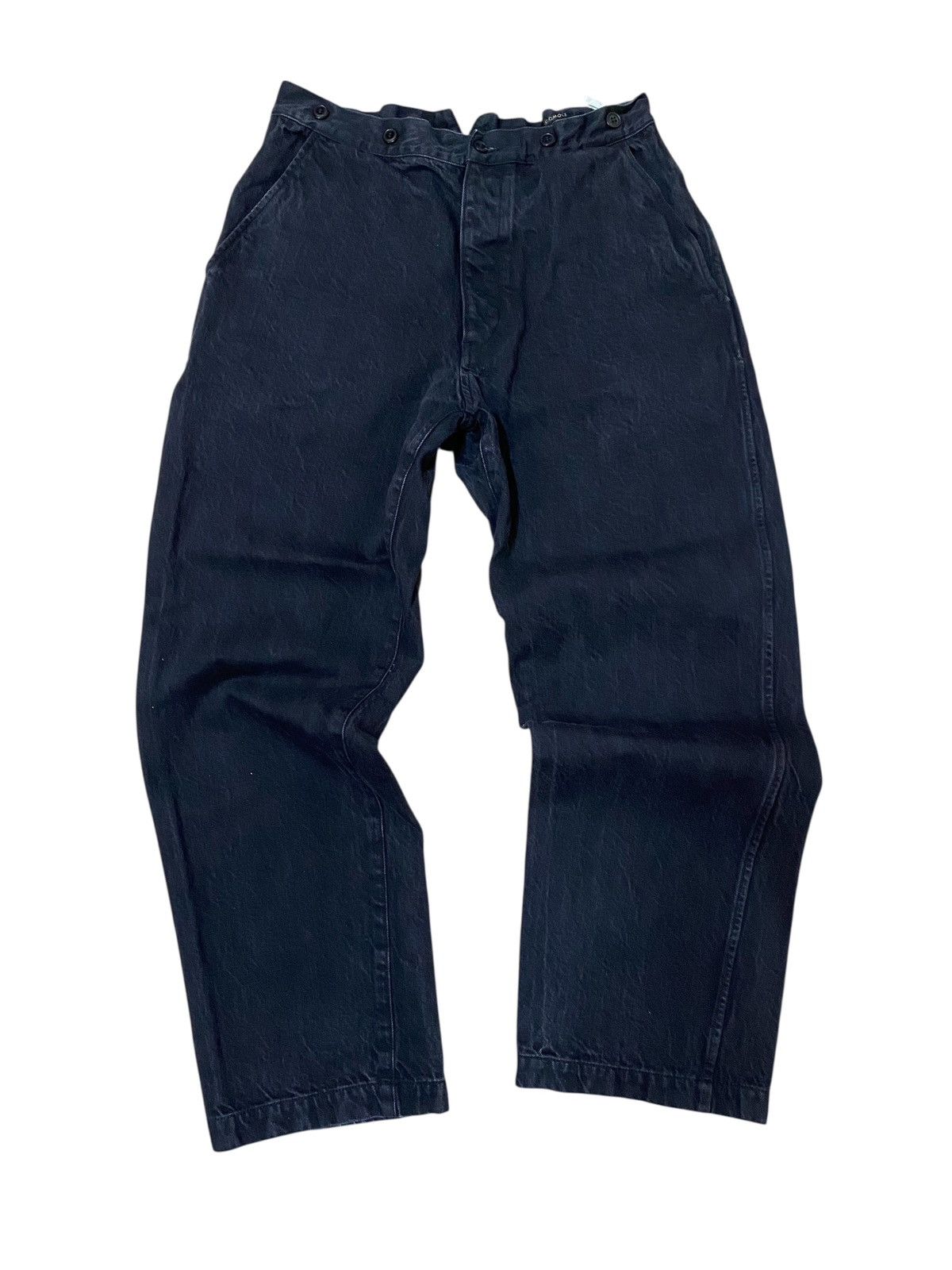 Comoli Comoli us navy style pants buckle back Size US 29 - 2 Thumbnail