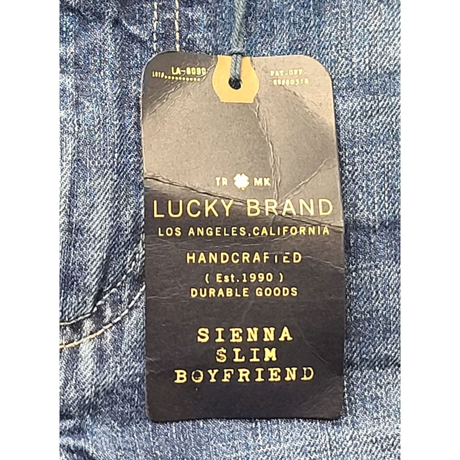 Lucky Brand Lucky Brand Jeans Womens 10x25 Sienna Slim Fit Boyfriend High Rise Cuffed Denim Blue 5-Pocket Slim Girls Or Womens Jeans Size 32" / US 10 / IT 46 - 2 Thumbnail