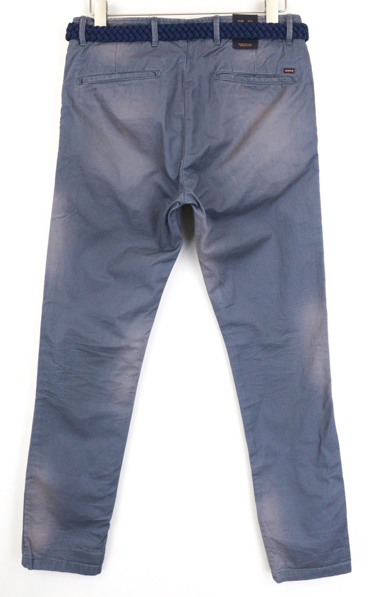 Scotch & Soda WARREN W30/L32 Relaxed Slim Blue Cotton Trousers 75690 Size US 30 / EU 46 - 2 Thumbnail