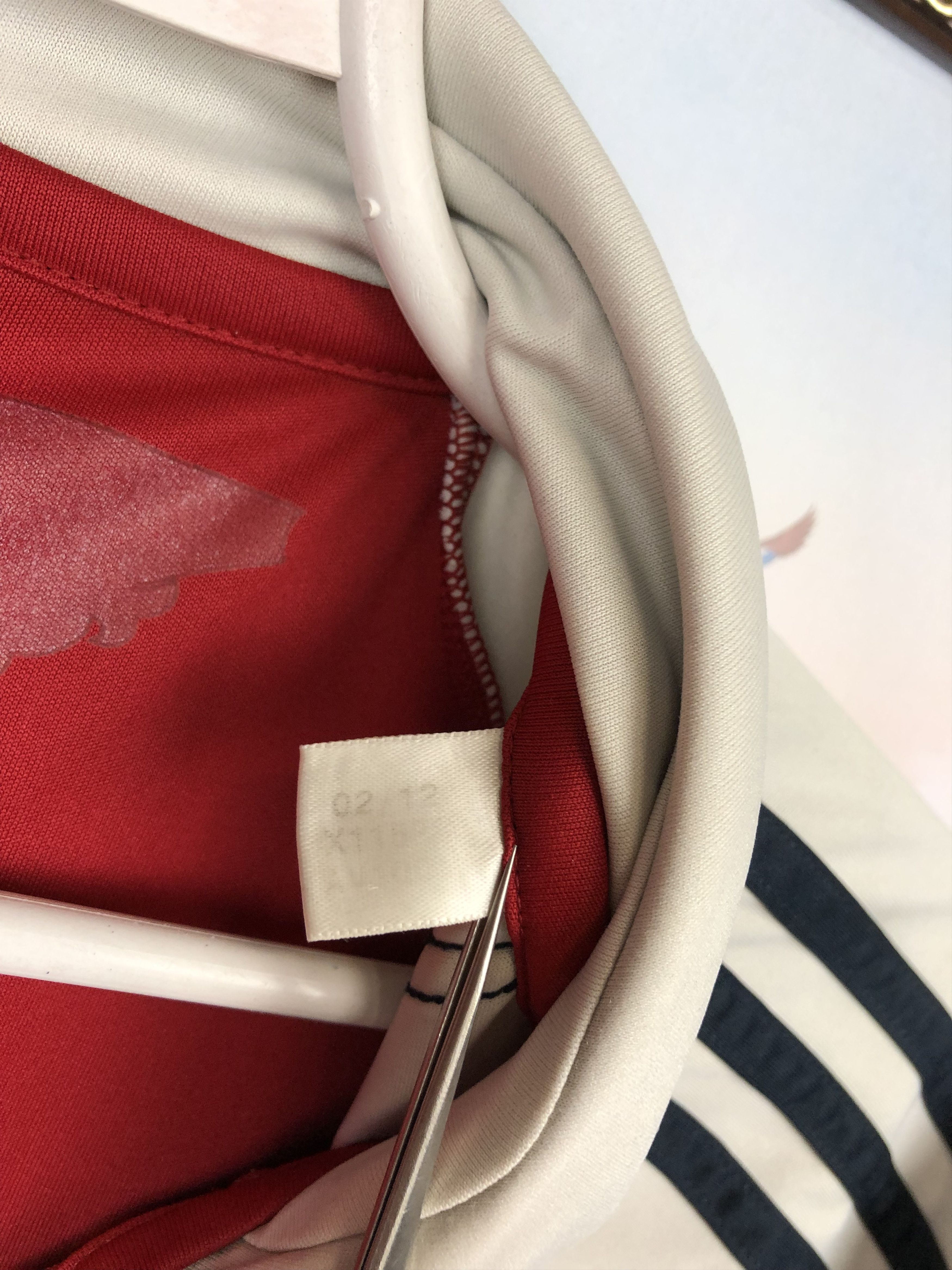 Adidas Denmark Home football shirt 2012 Soccer Adidas Mens Jersey Size US XXL / EU 58 / 5 - 6 Thumbnail