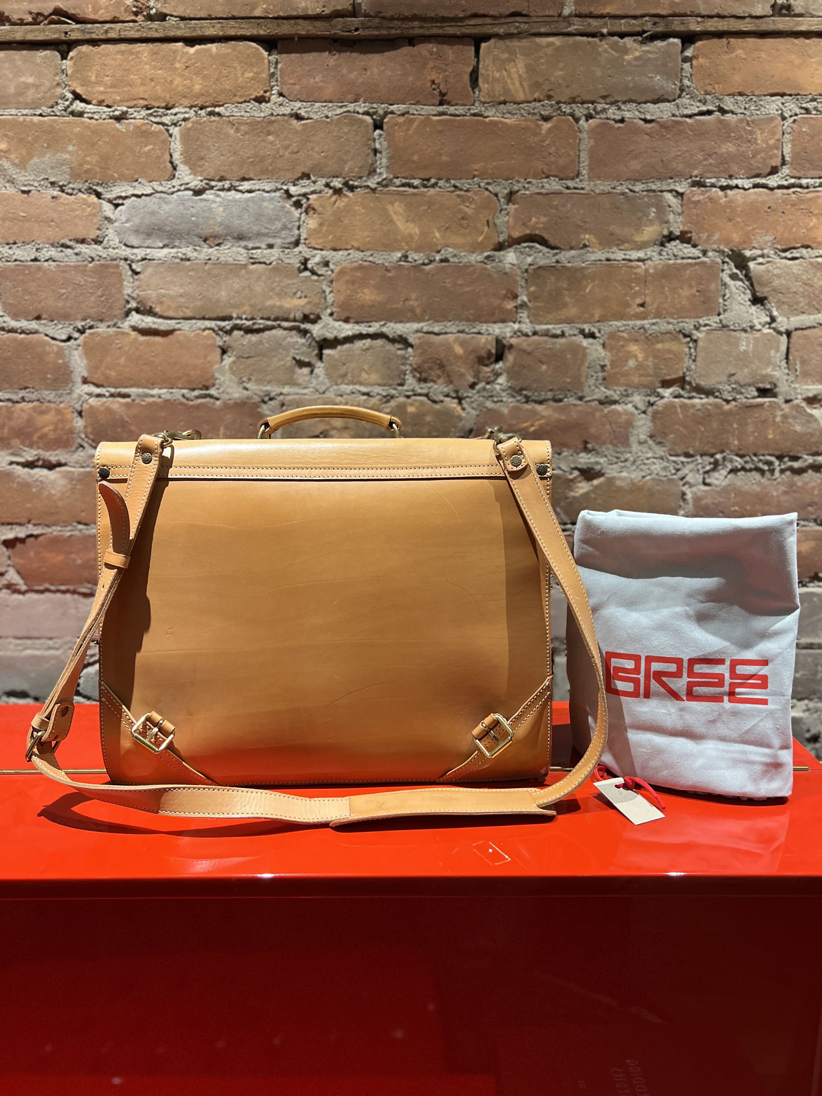 BREE BREE Natur Collection Leather Briefcase – Vegetable Tanned Size ONE SIZE - 2 Thumbnail