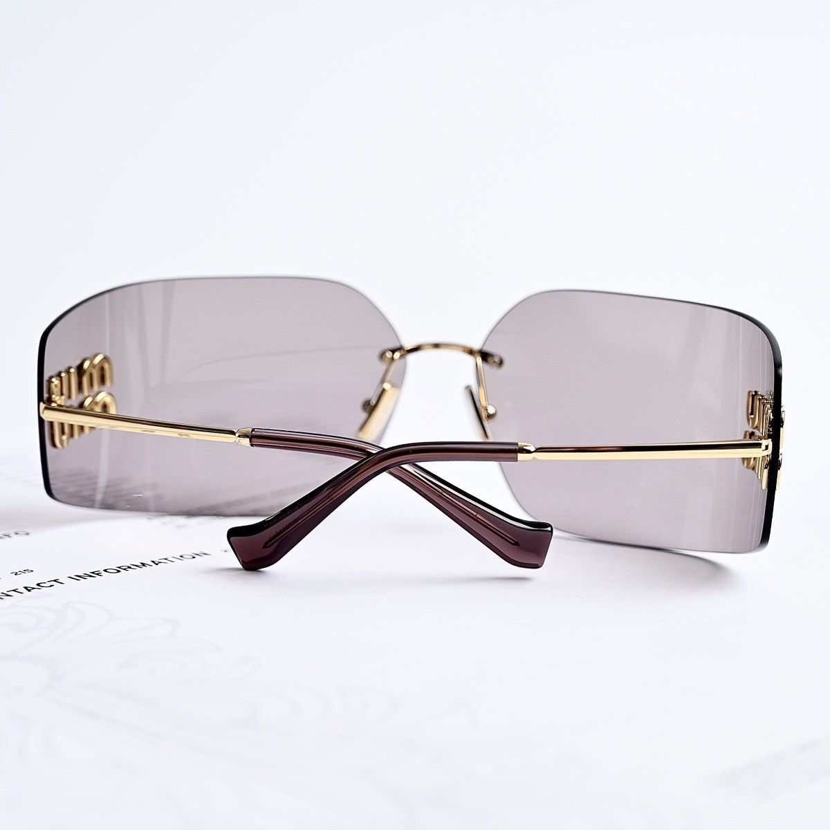 Miu Miu MIU MIU 0MU 54YS SUNGLASSES Size ONE SIZE - 9 Thumbnail