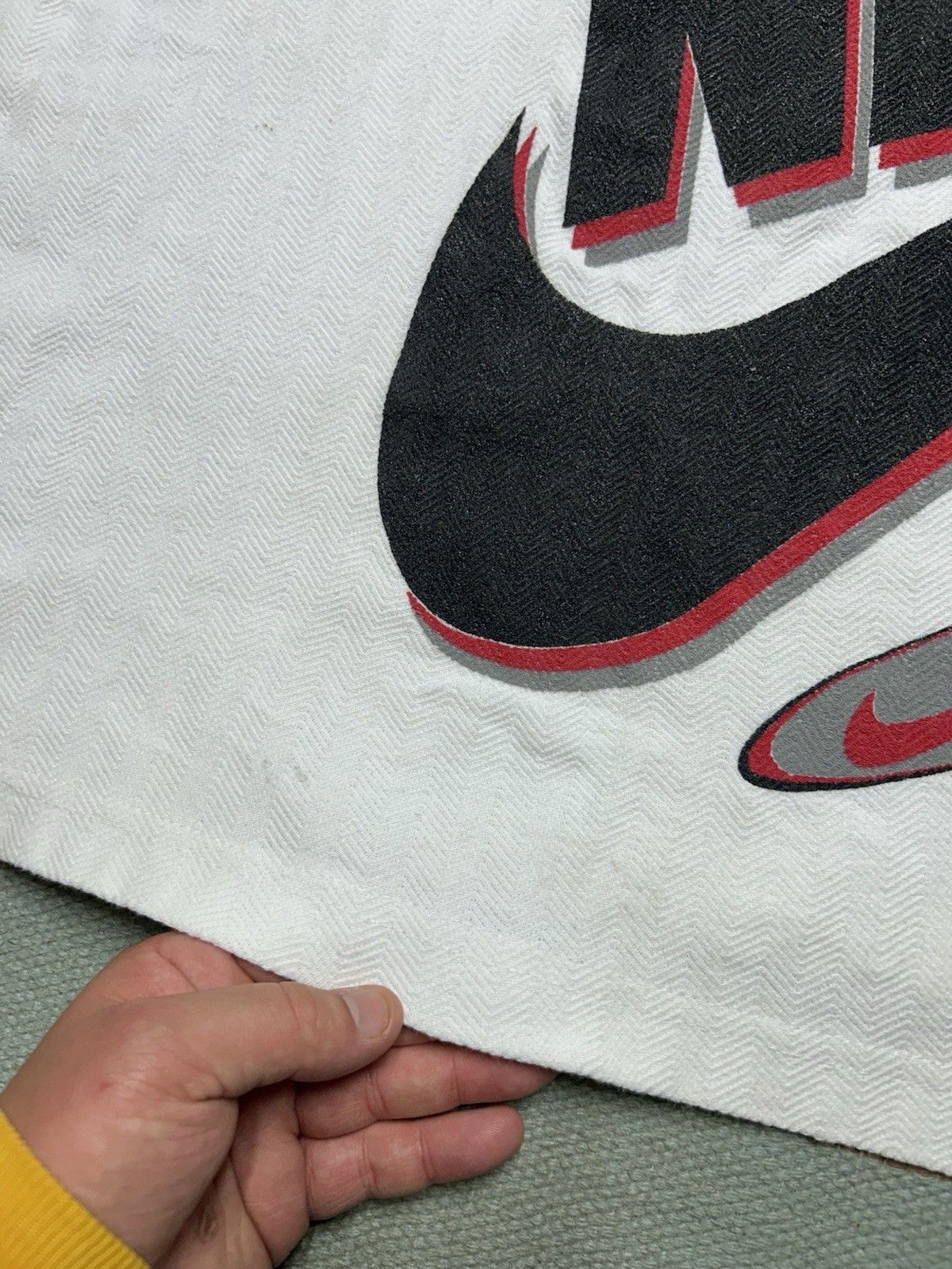 Vintage Vintage 90s Nike air polo shirt boot jordan made USA boxy XL Size US XL / EU 56 / 4 - 4 Thumbnail