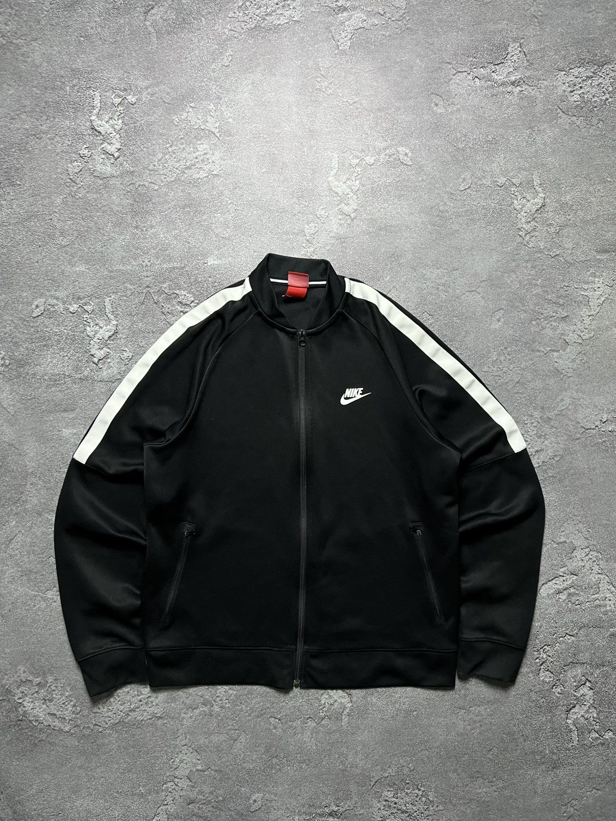 Nike Vintage Nike Olympic Jacket Zip Hoodie Lampas Big Swoosh L Size US L / EU 52-54 / 3 - 1 Thumbnail