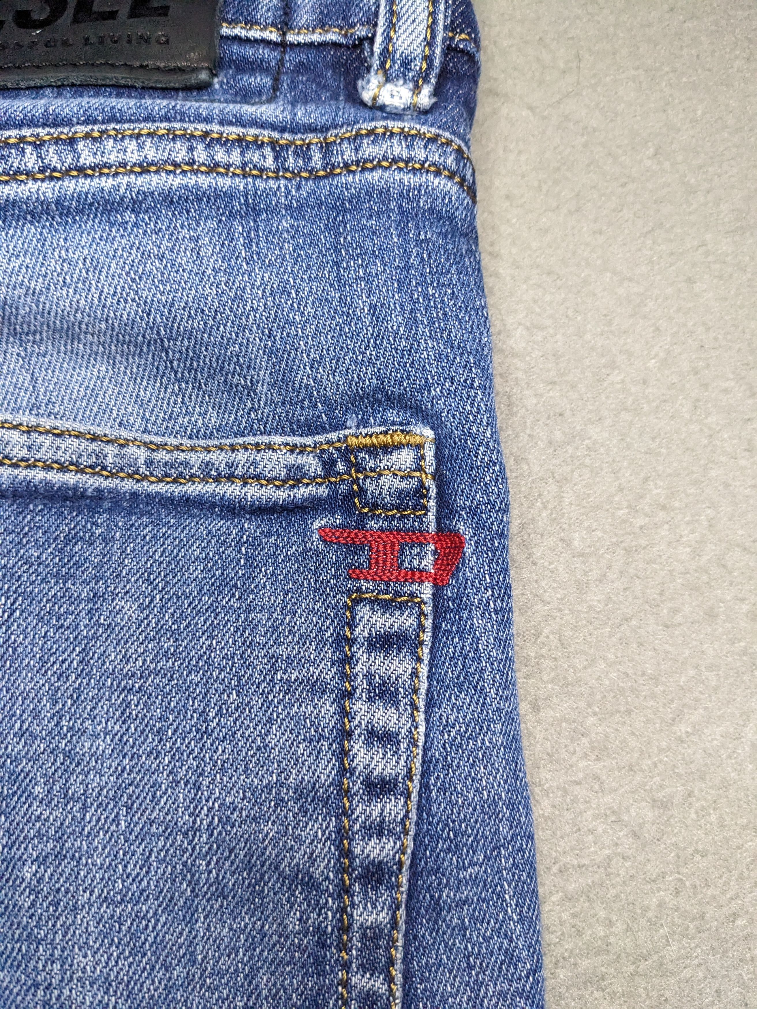 Diesel Diesel D-STRUKT Jeans 36x30 Slim Blue Denim Distressed Italy Size US 36 / EU 52 - 9 Thumbnail