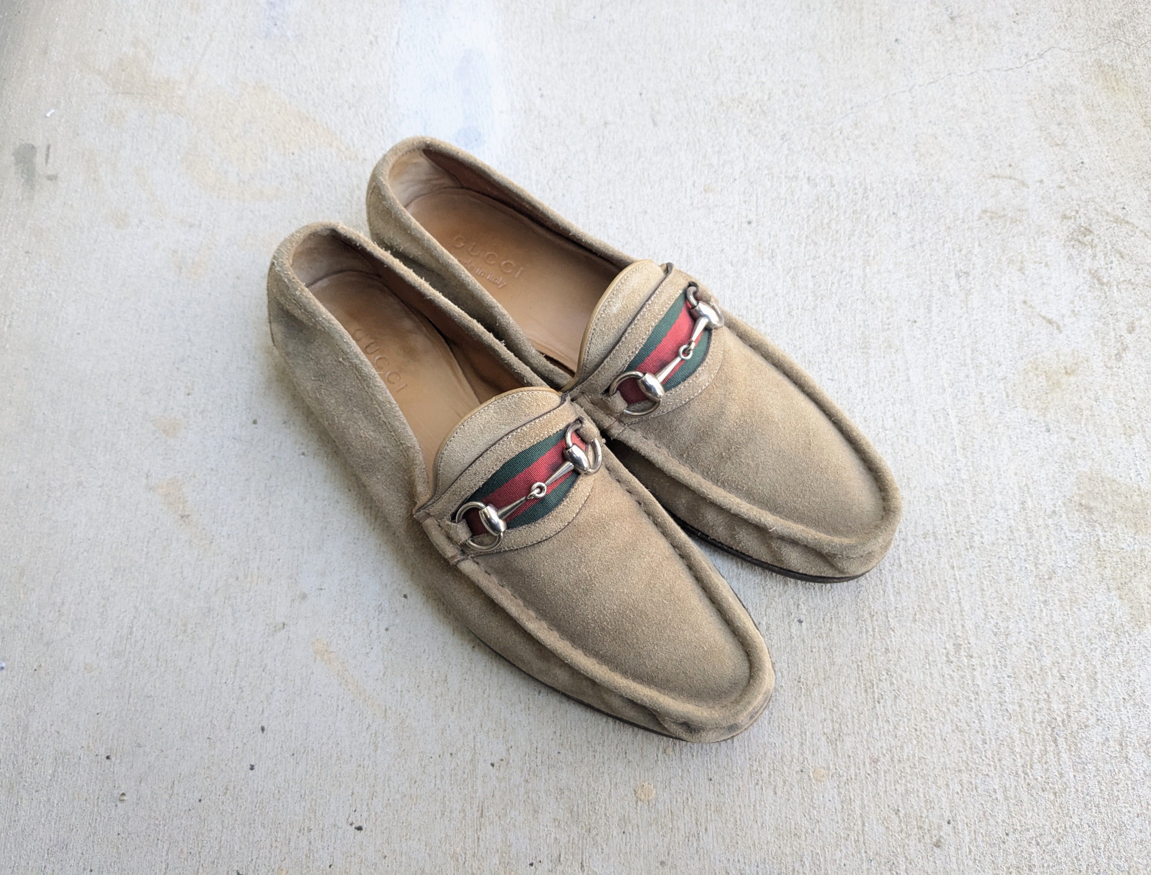 Gucci × Tom Ford Gucci Horsebit Loafers Black 10.5 Suede Italy