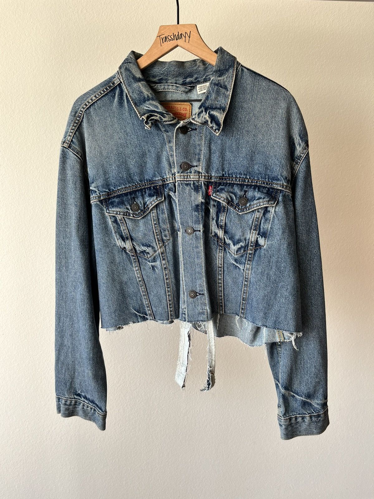 Levi's Denim Cropped Levi Jacket L/XL Size US XL / EU 56 / 4 - 1 Thumbnail