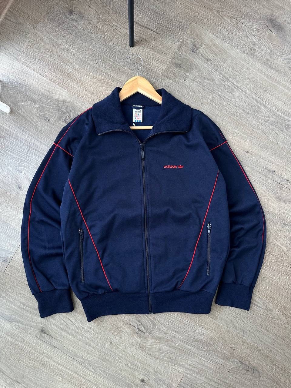 Adidas × Vintage Vintage Adidas Yugoslavia Blue Sportswear Zip Hoodie Size US M / EU 48-50 / 2 - 1 Thumbnail