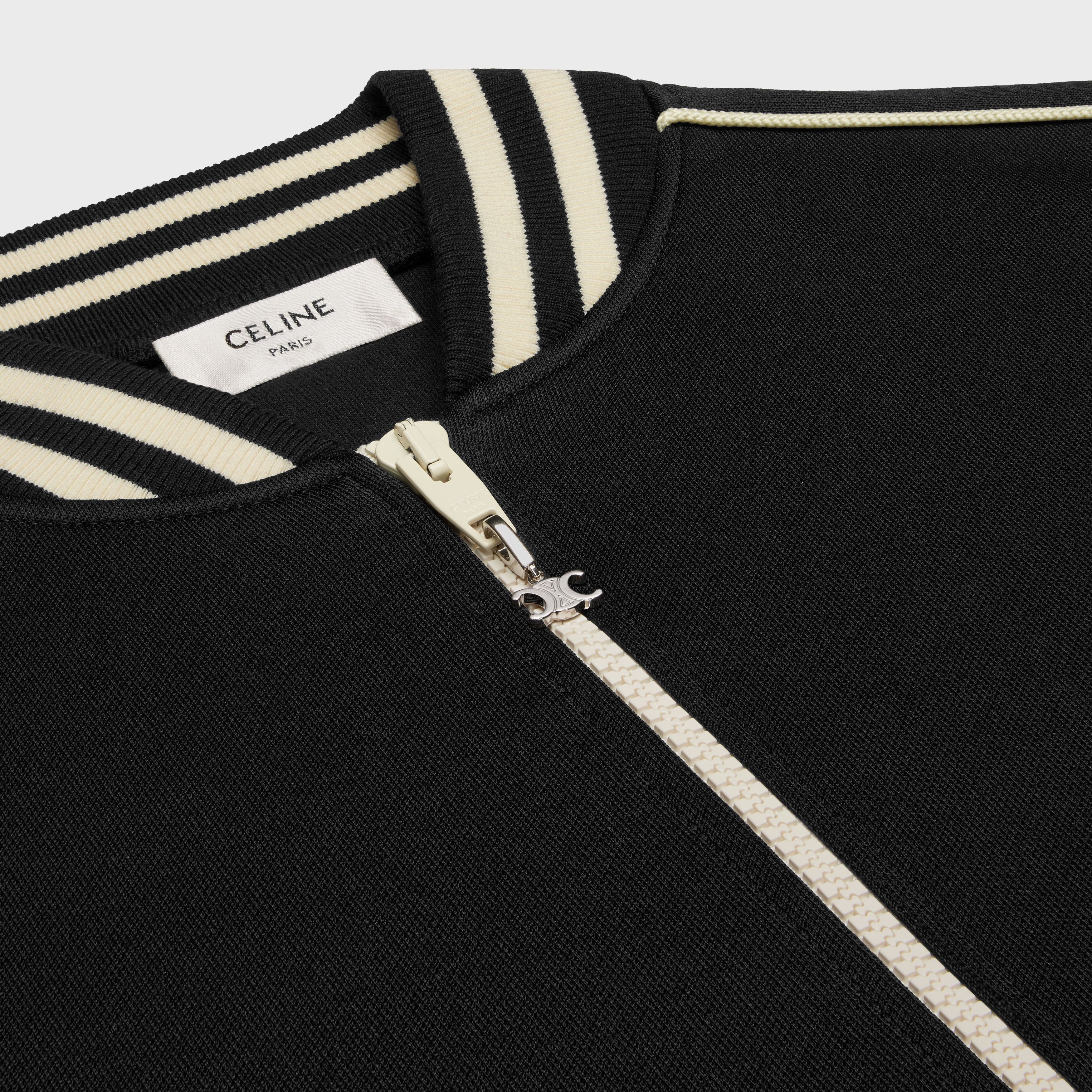 Celine o1bcso1str0925 2Y83C021W Teddy Jacket in Black/White Size US S / EU 44-46 / 1 - 3 Thumbnail