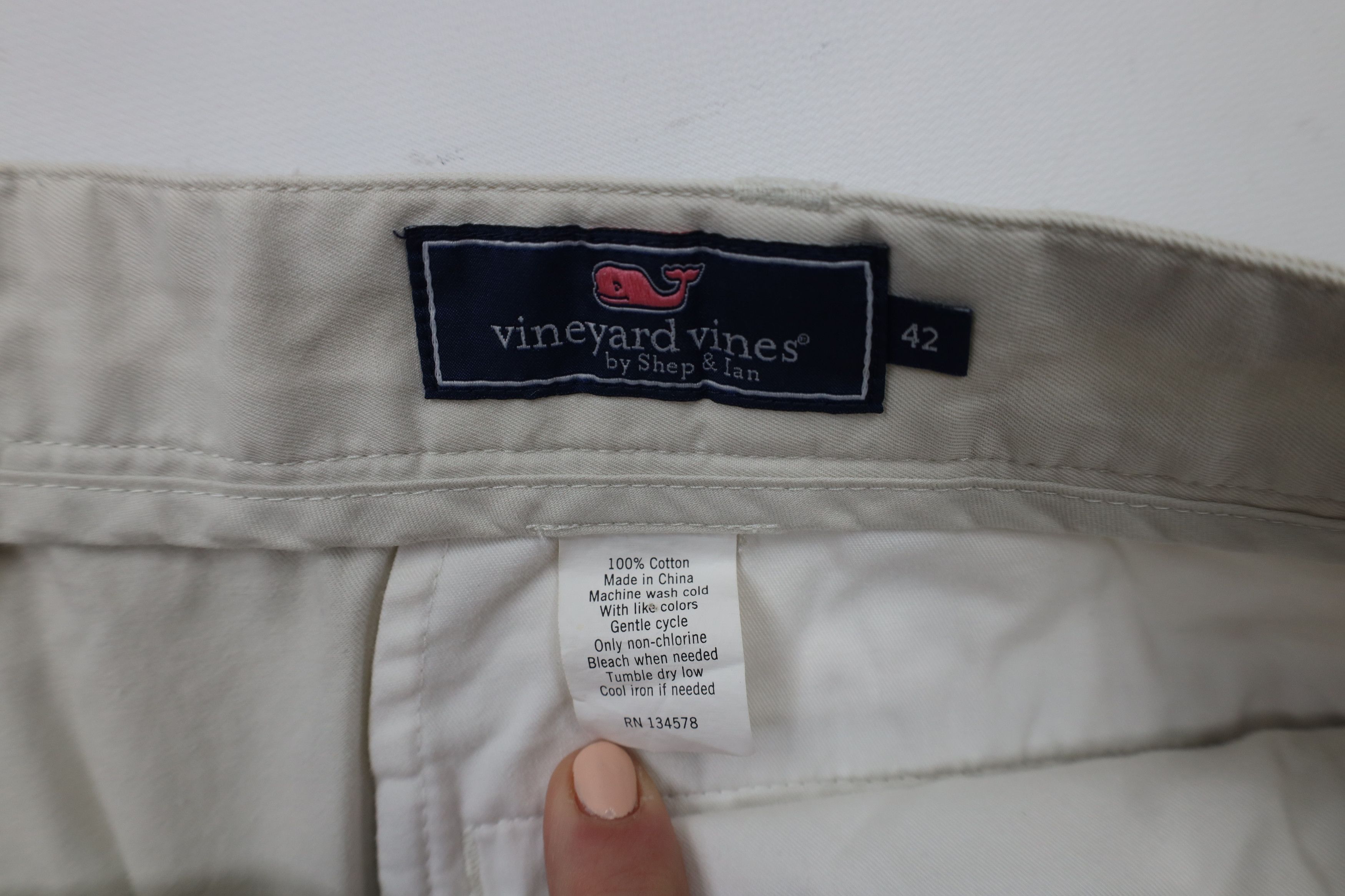 Vineyard Vines × Vintage Vineyard Vines Spell Out Club Golfing Golf Shorts Beige Size US 42 / EU 58 - 9 Thumbnail
