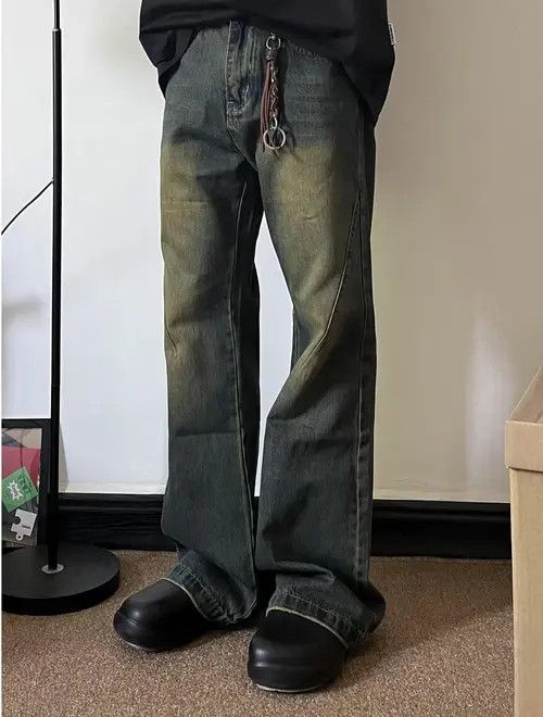 Japanese Brand × Jean Pants Blue Casual Vintage Distressed Flared Jeans Size US 32 / EU 48 - 2 Thumbnail