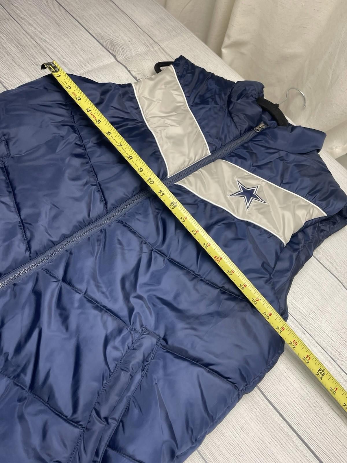 Other NFL Dallas Cowboys Puffer Vest Navy Men Size M Football Size ONE SIZE - 5 Thumbnail