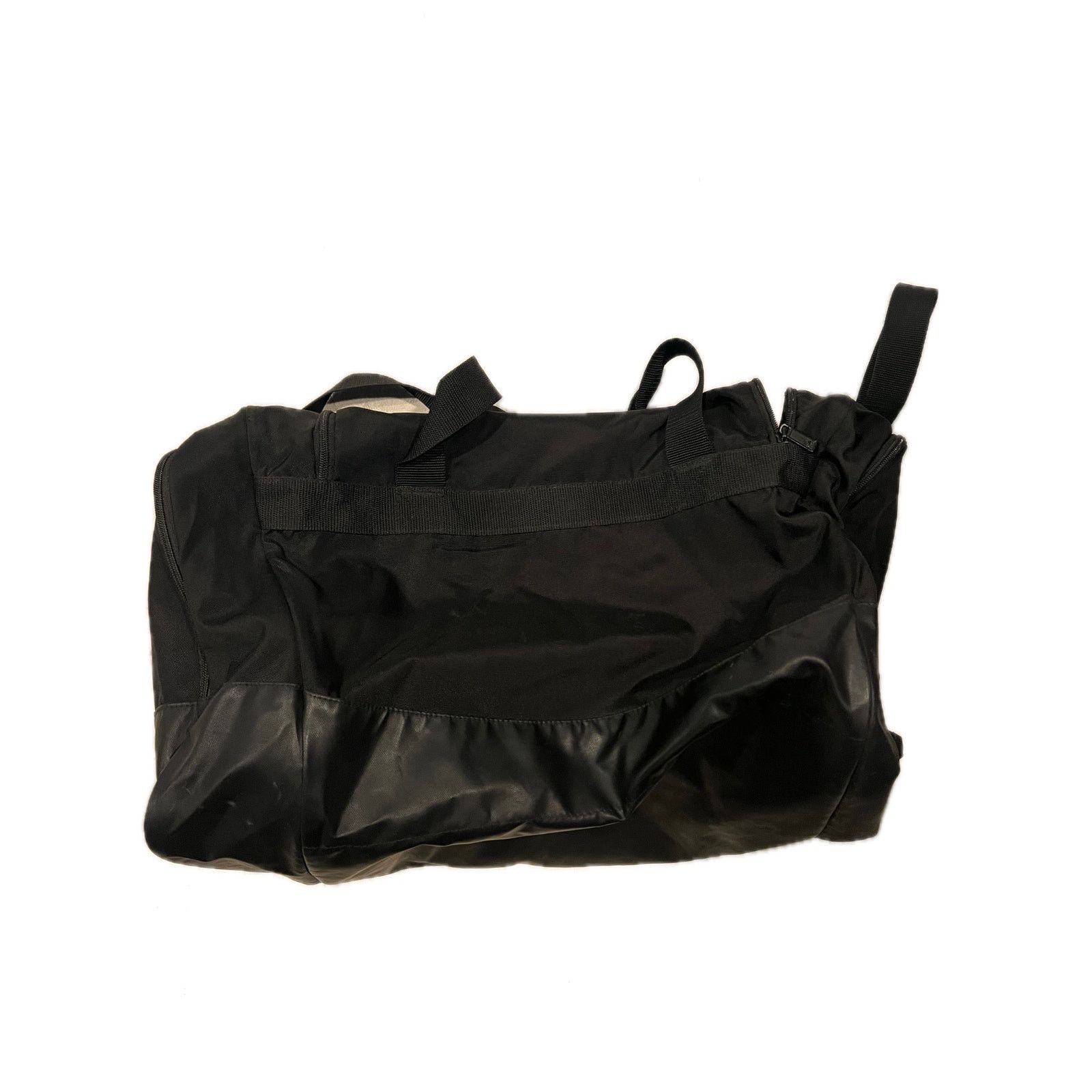 Adidas Adidas Faux Leather Medium 20"x12"x10" Black Duffel Gym Bag Size ONE SIZE - 3 Thumbnail