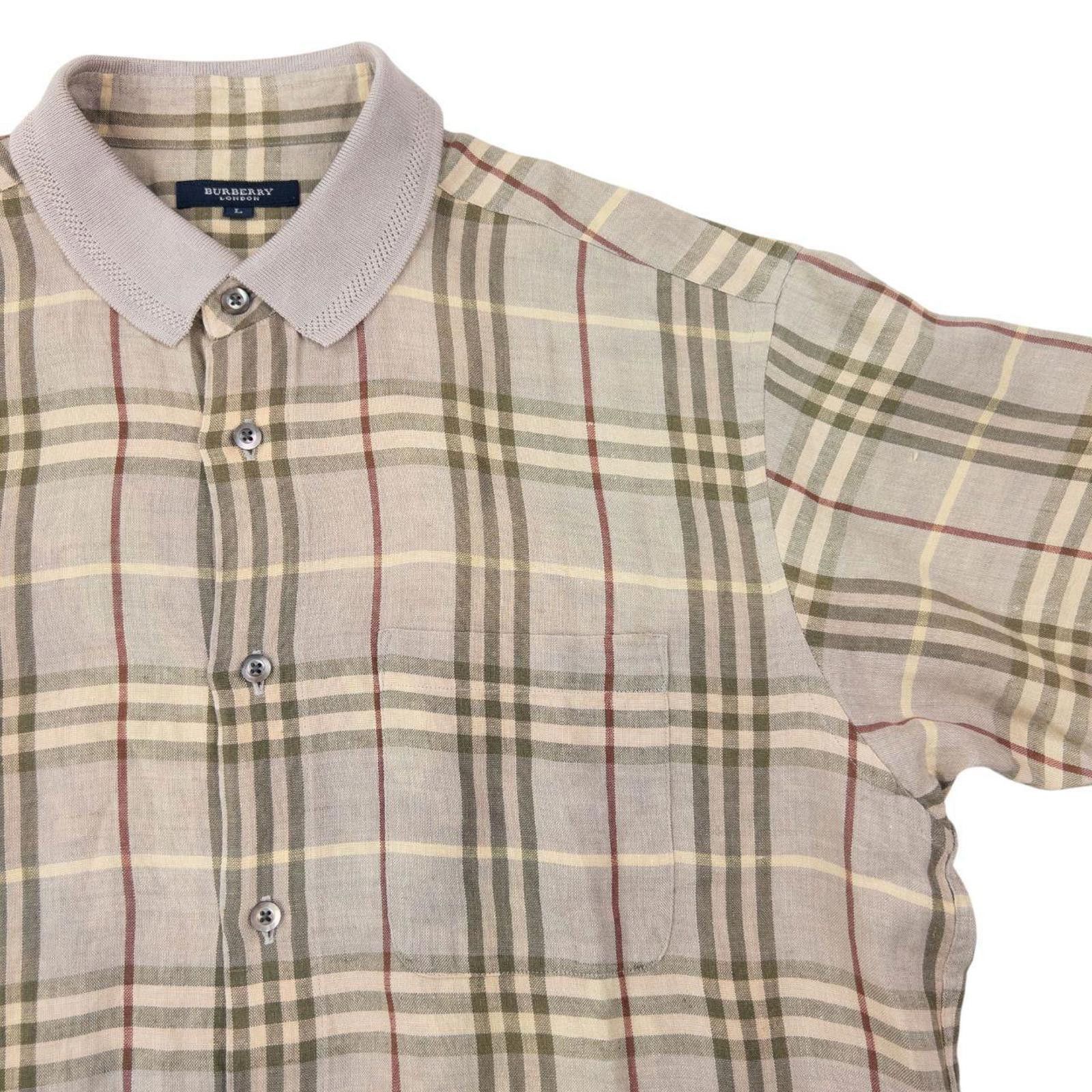 Burberry Vintage Burberry Nova Check Short Sleeve Button Up Shirt L Size US L / EU 52-54 / 3 - 4 Thumbnail