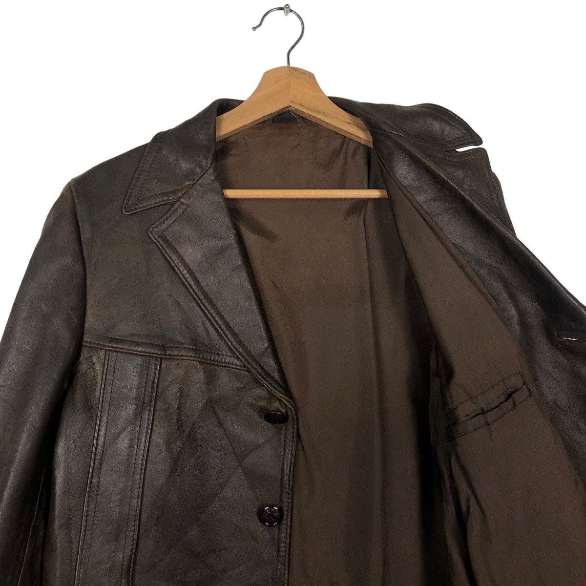Japanese Brand 🔥90’s Vintage Leather Jacket John Lewis Partnership Size US S / EU 44-46 / 1 - 9 Thumbnail