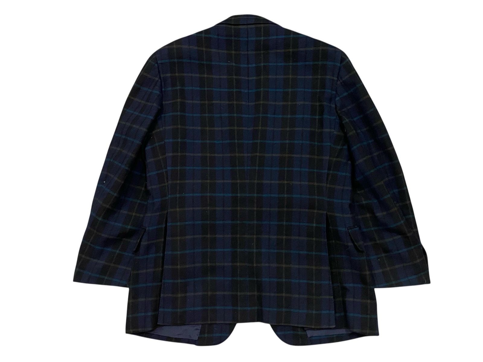 Burberry Prorsum Vtg Burberrys’ Black Watch Tartan Wool Blazer Gold Button Size US S / EU 44-46 / 1 - 3 Thumbnail
