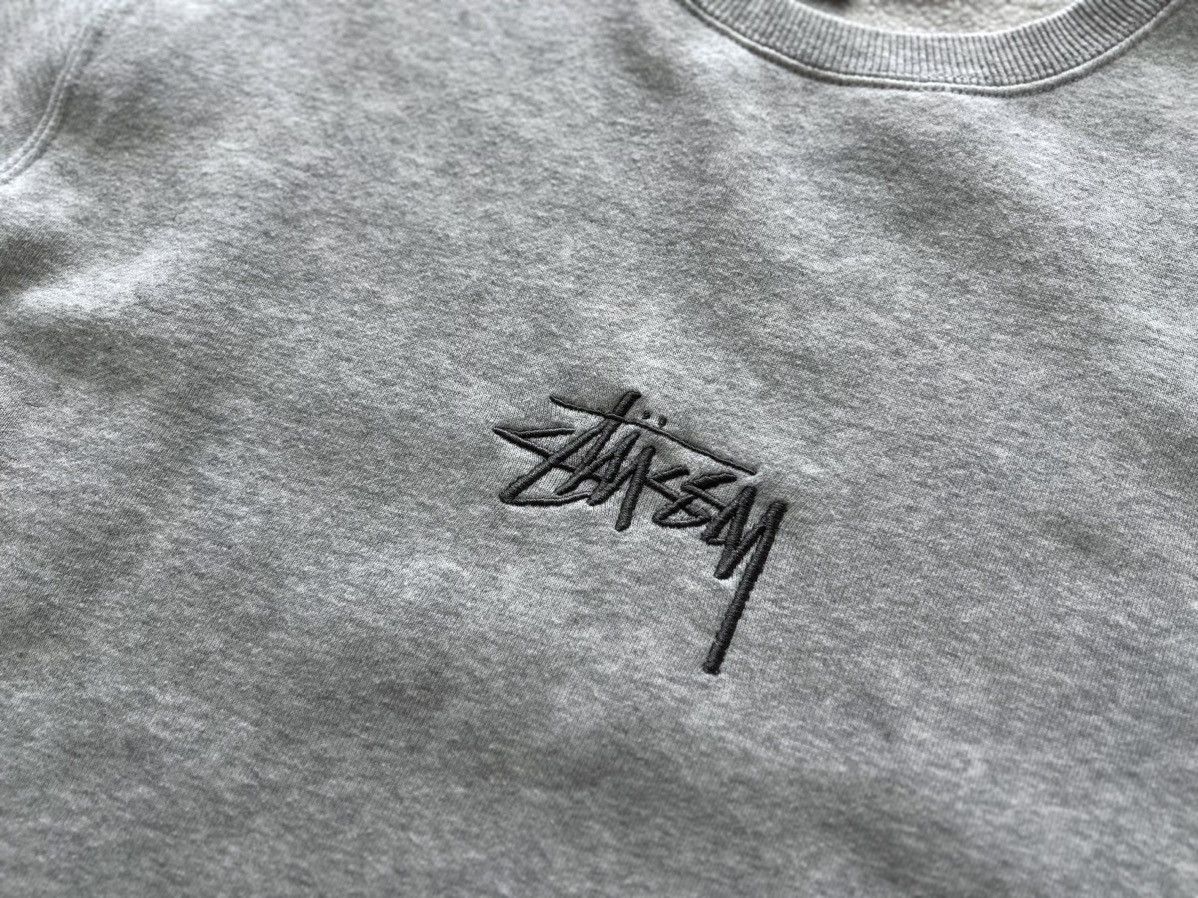 Stussy × Vintage Stussy Embroidered Big Logo Cotton Sweatshirt Size M Y2k Size US M / EU 48-50 / 2 - 3 Thumbnail