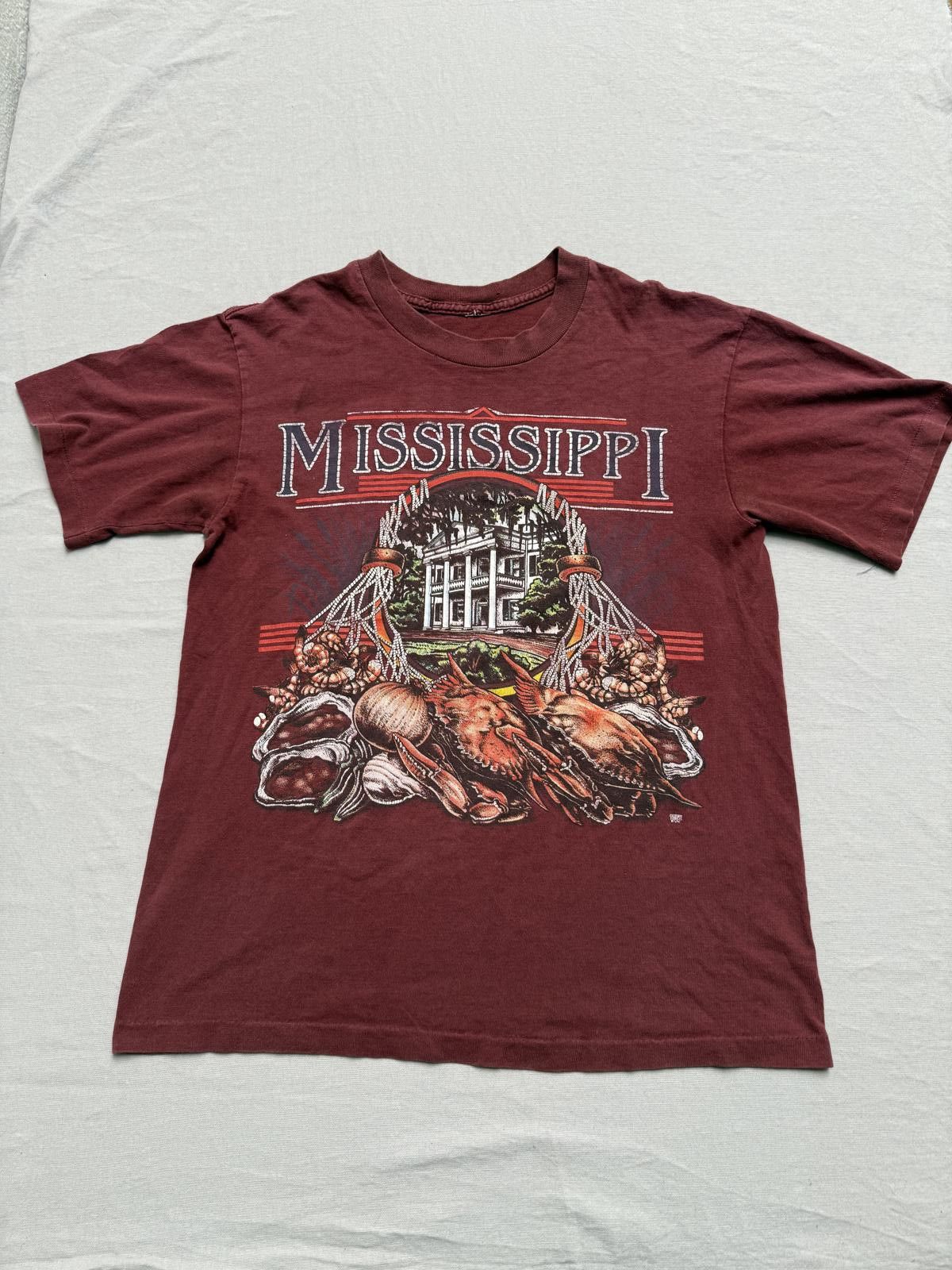 Hanes Faded Mississippi T-shirt Plantation Gumbo Tee M Size US M / EU 48-50 / 2 - 1 Thumbnail