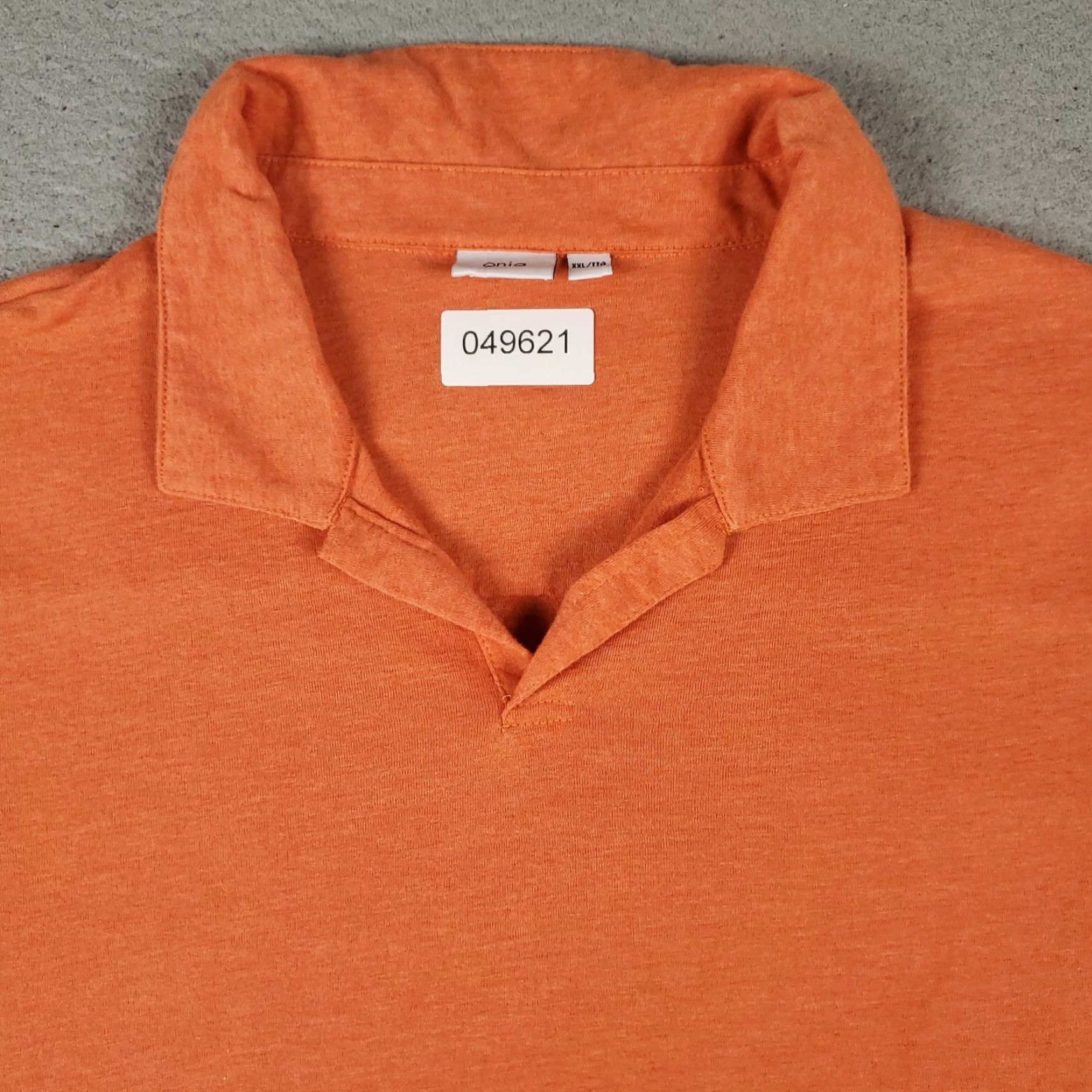Onia Onia Polo Shirt Mens 2XL Orange Collar Short Sleeve Polo Casual Casual Shirt Size US XXL / EU 58 / 5 - 2 Thumbnail