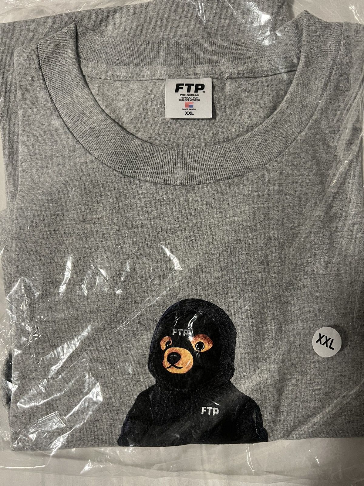 FTP Hooded Bear Tee Black deals Size: Small