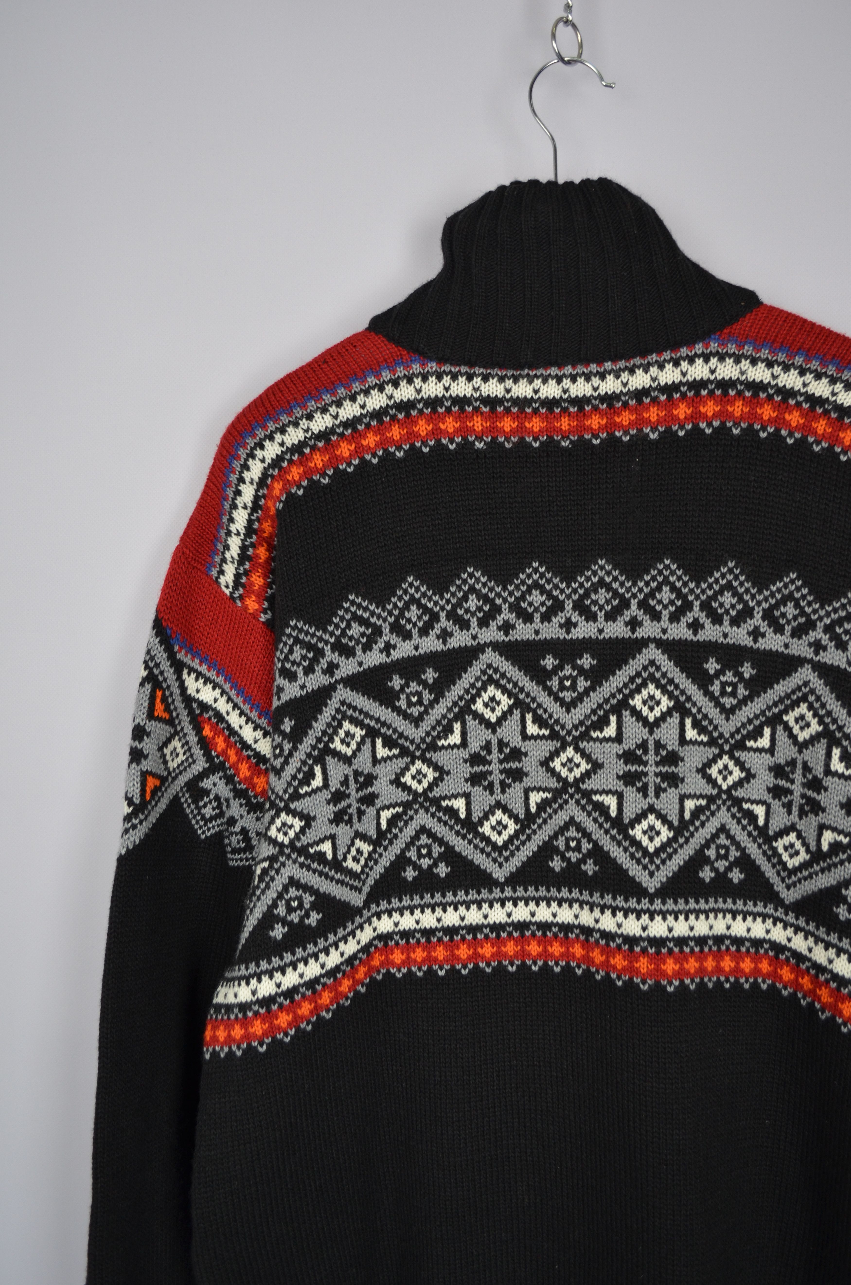 Dale Of Norway × Vintage F.LLI CAMPAGNOLO Multi Fair Isle 1/4 Zip Wool Knit Insulated Size US L / EU 52-54 / 3 - 9 Thumbnail