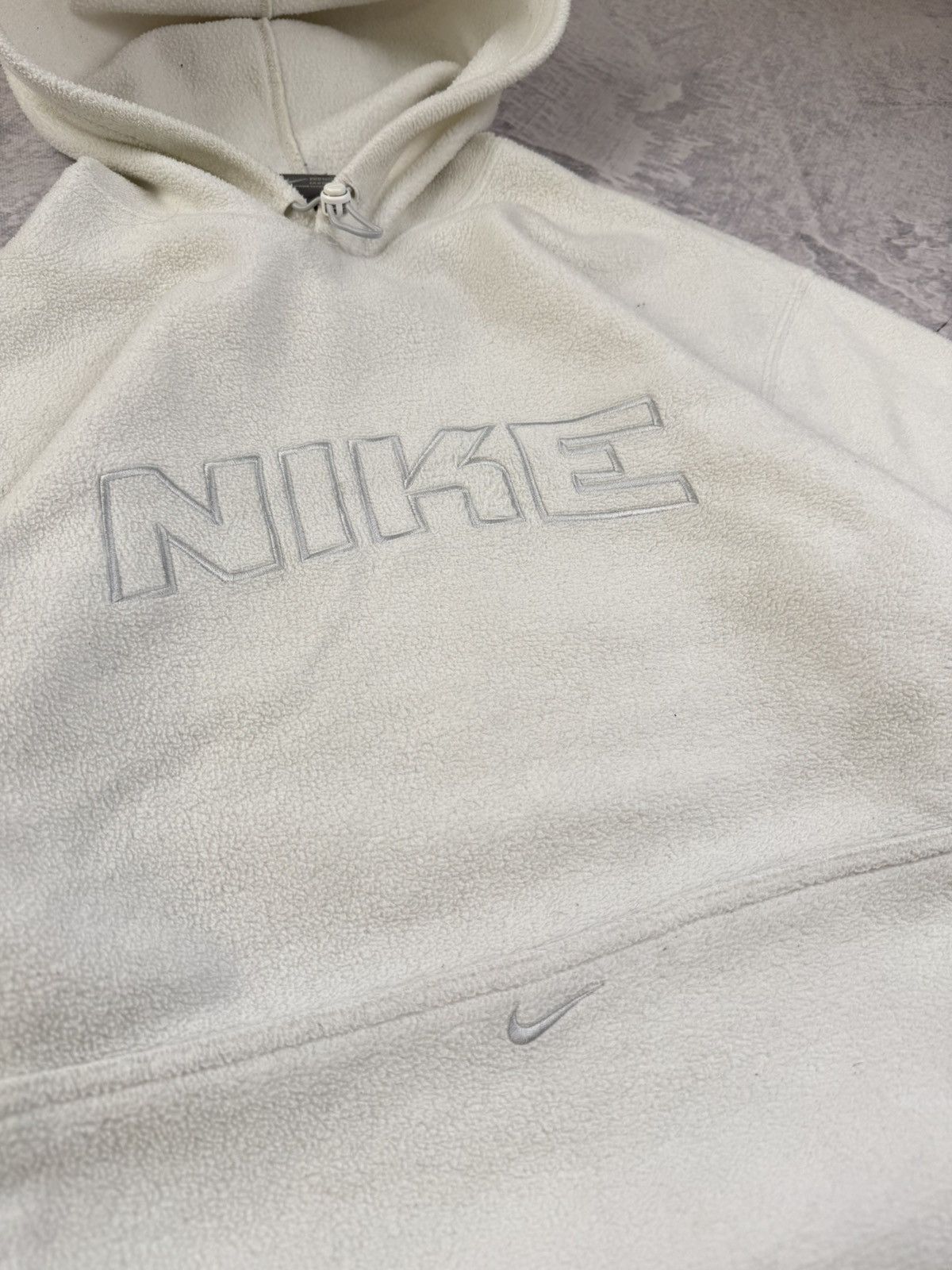 Nike × Vintage NIKE TEDDY FLEECE VINTAGE CENTER OVERSIZE BOXY SWEATSHIRT Size US M / EU 48-50 / 2 - 4 Thumbnail