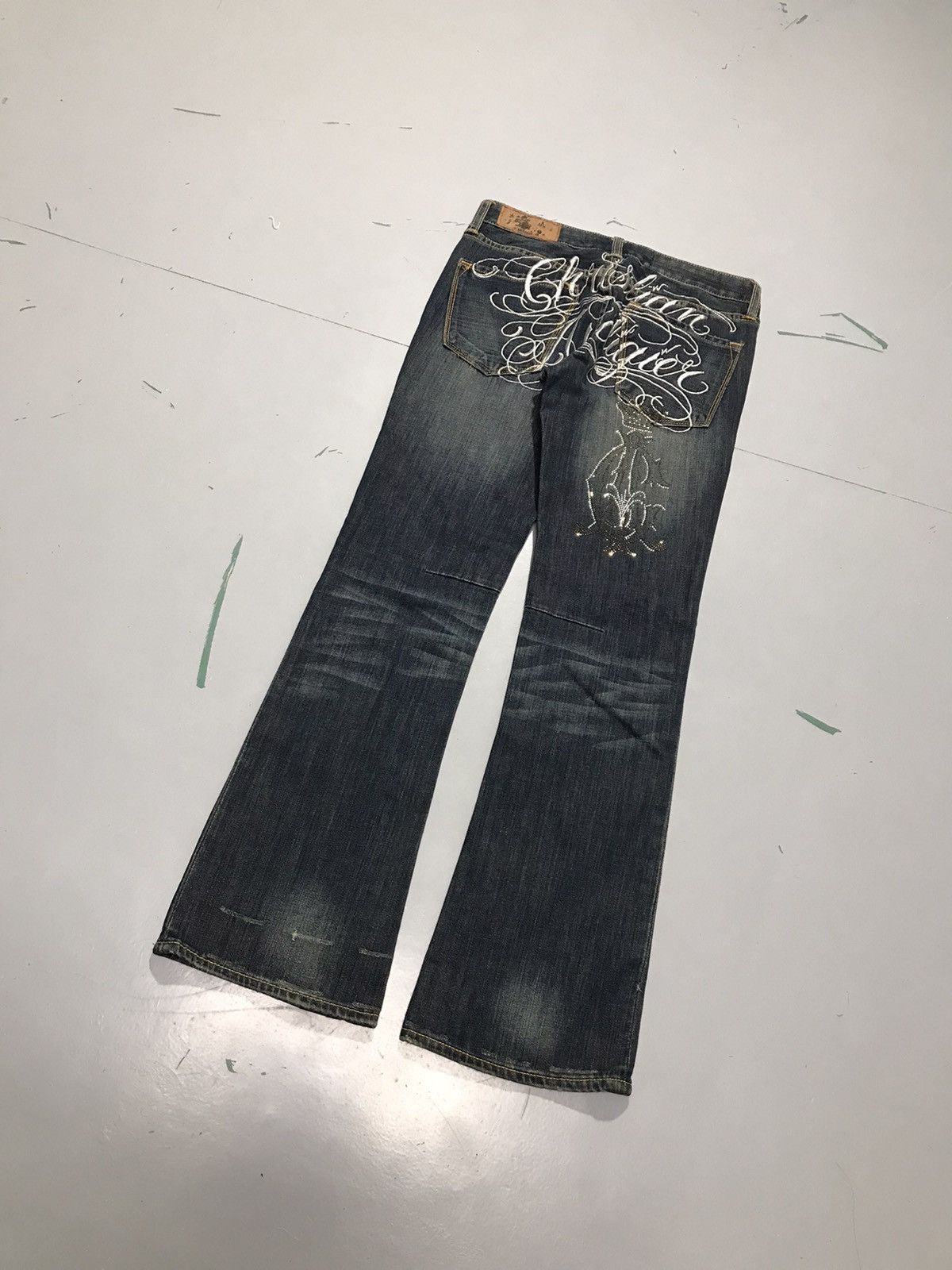 Christian Audigier Vintage christen Audigier embroidered denim Size 30" / US 8 / IT 44 - 9 Thumbnail