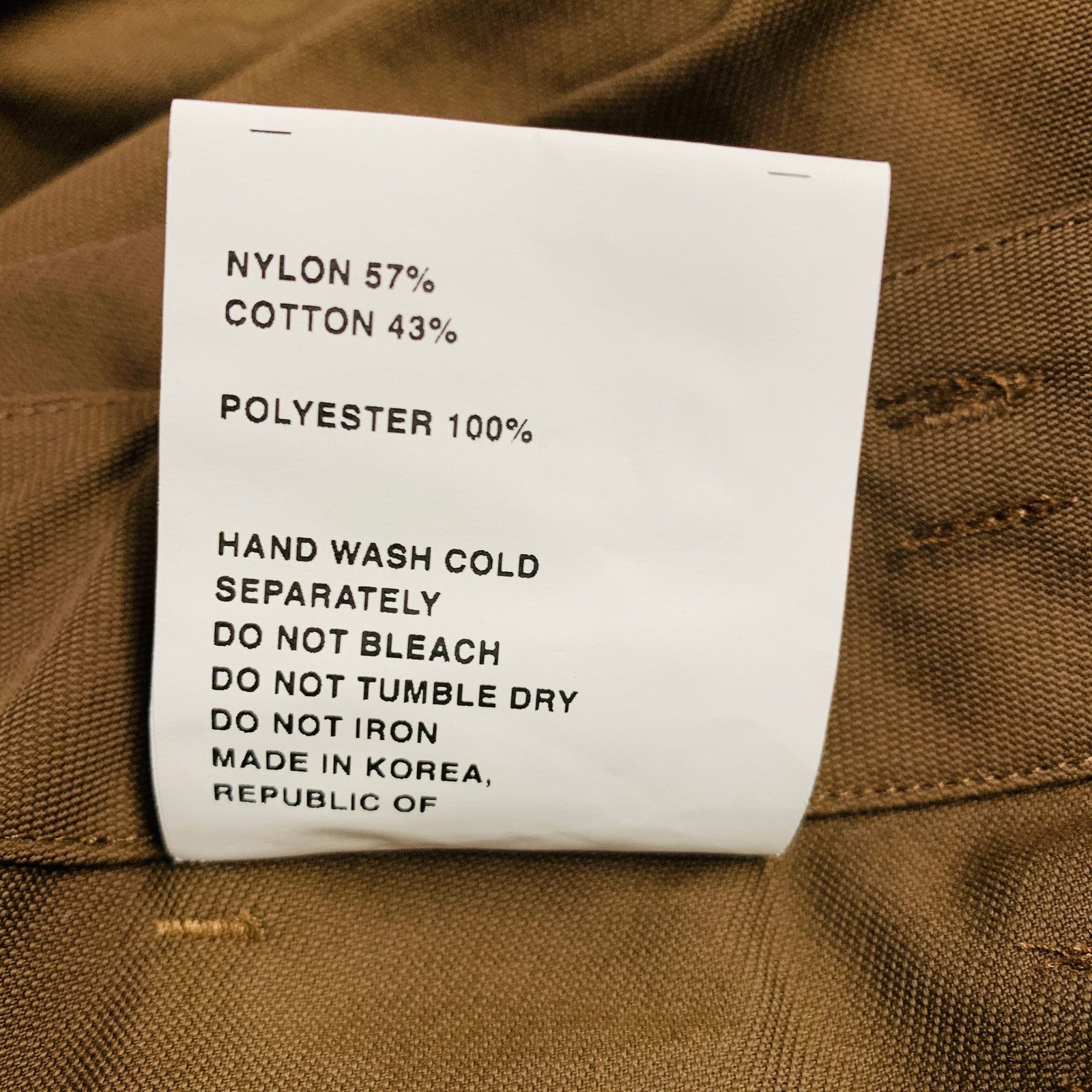 POST ARCHIVE FACTION (PAF) Size XL Brown Nylon Cotton Casual Pants Size US 35 - 5 Thumbnail