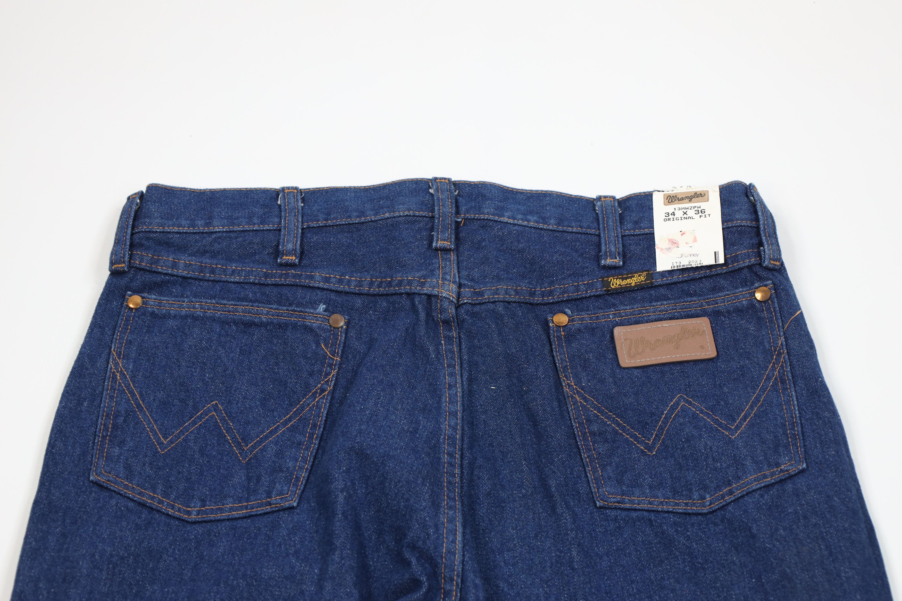 Wrangler Deadstock Vintage 90s Wrangler Fit Western Denim Jeans USA Size US 34 / EU 50 - 9 Thumbnail
