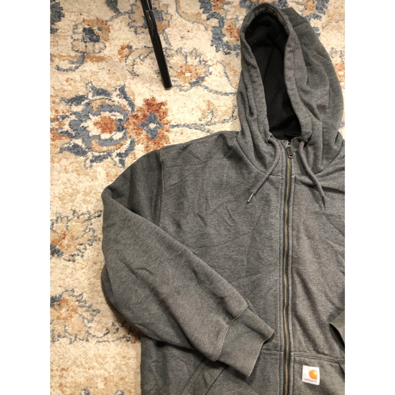 Carhartt Carhartt Hoodie Mens XL Gray Full Zip Rain Defender Lined Workwear Shirt Size US XL / EU 56 / 4 - 3 Thumbnail
