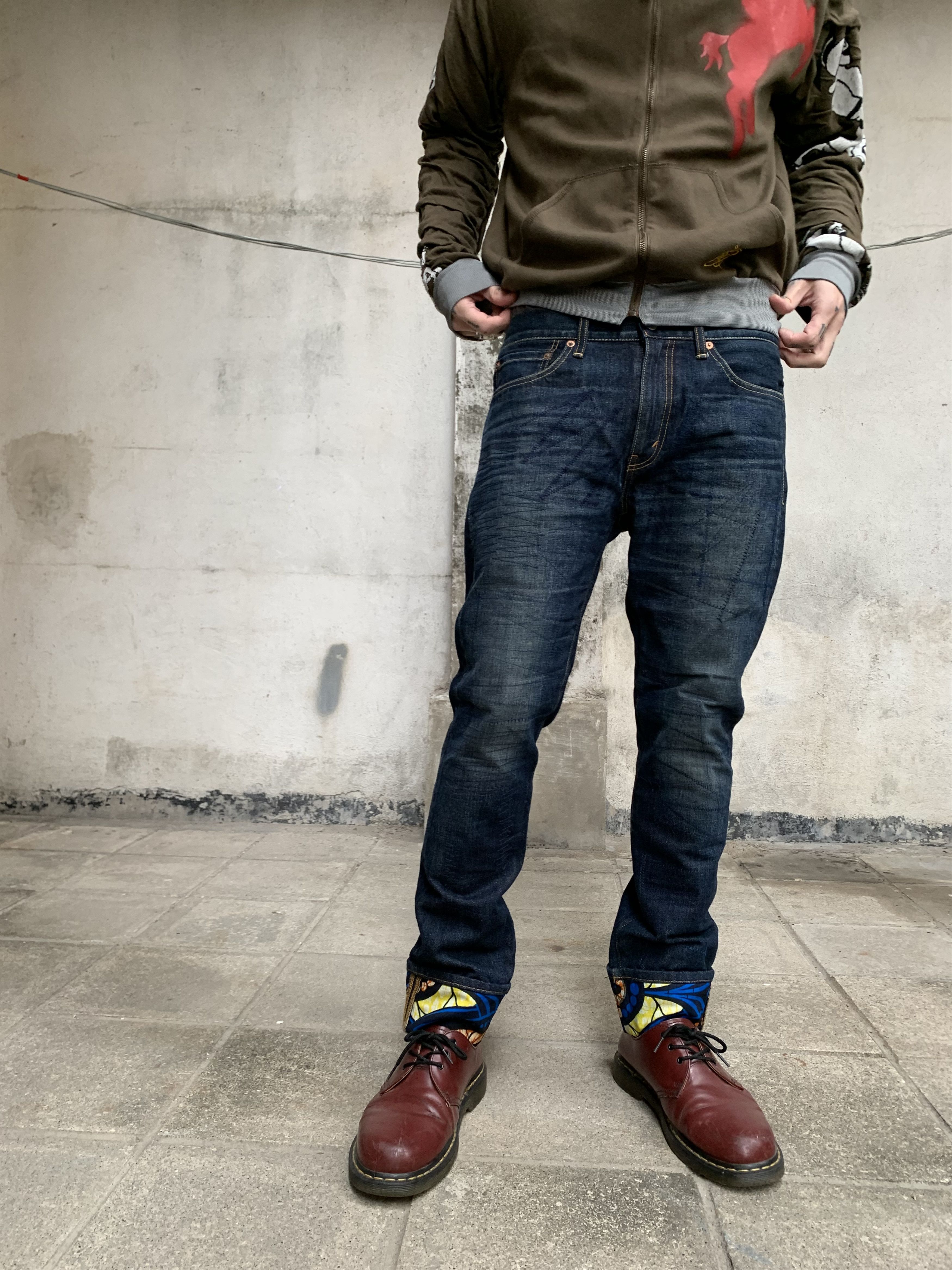 Junya Watanabe × Levi's Junya Watanabe Comme des Garcons X Levi's Patched Cuffs Jean Size US 32 / EU 48 - 1 Thumbnail