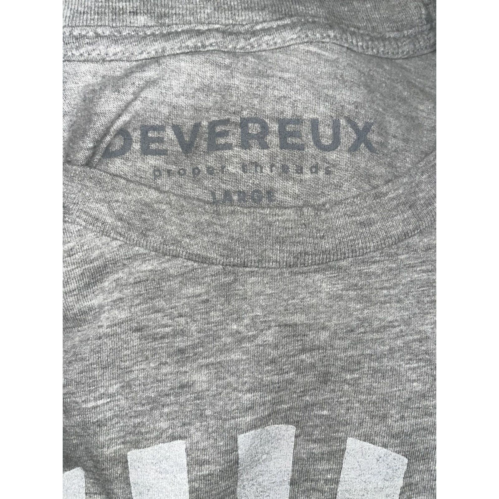 Logo 7 Devereux Gray Logo T-Shirt Mens L Size US L / EU 52-54 / 3 - 7 Thumbnail