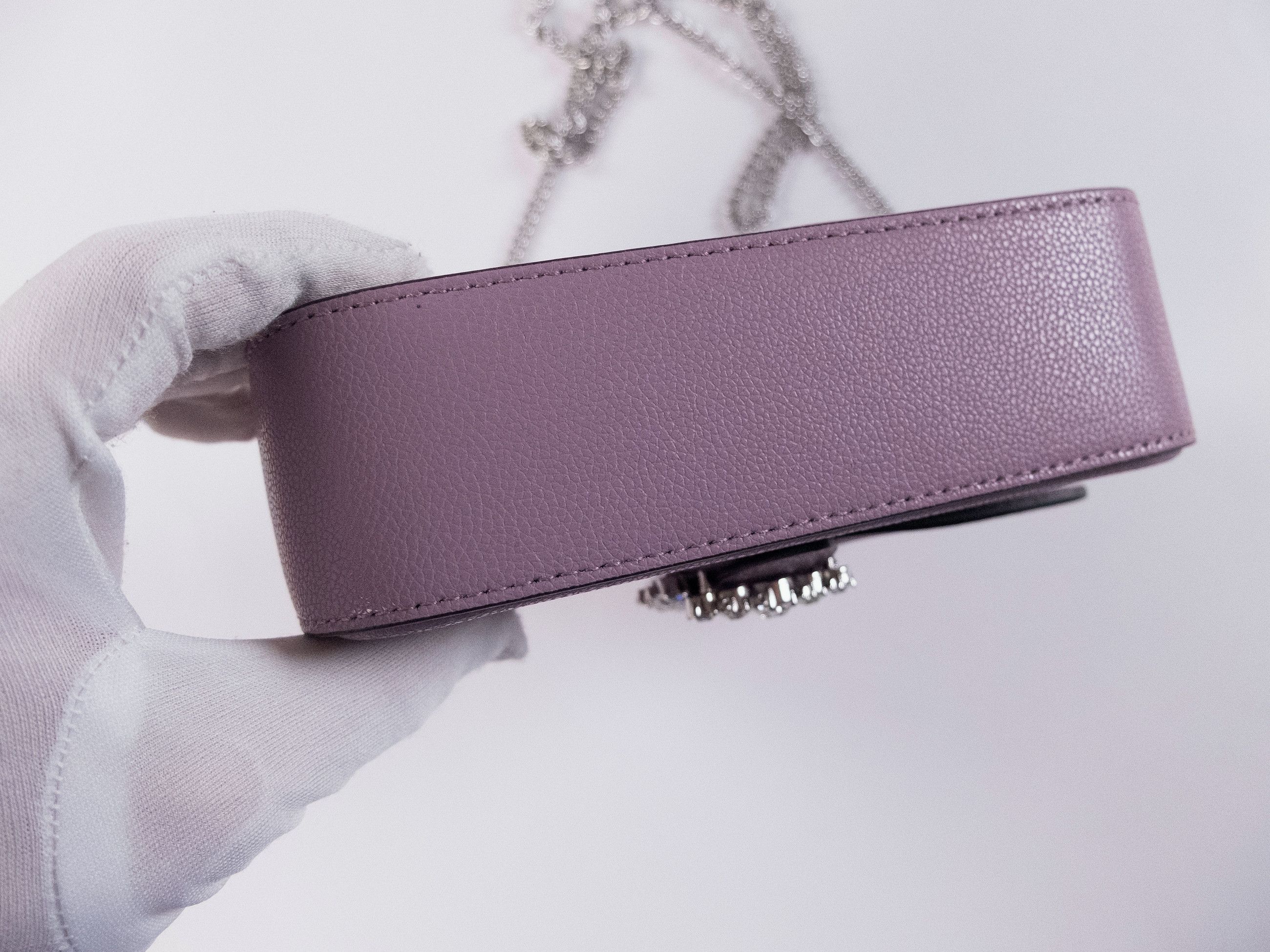Jimmy Choo JIMMY CHOO Cheri pink purple small crossbody chain strap bag Size ONE SIZE - 6 Thumbnail