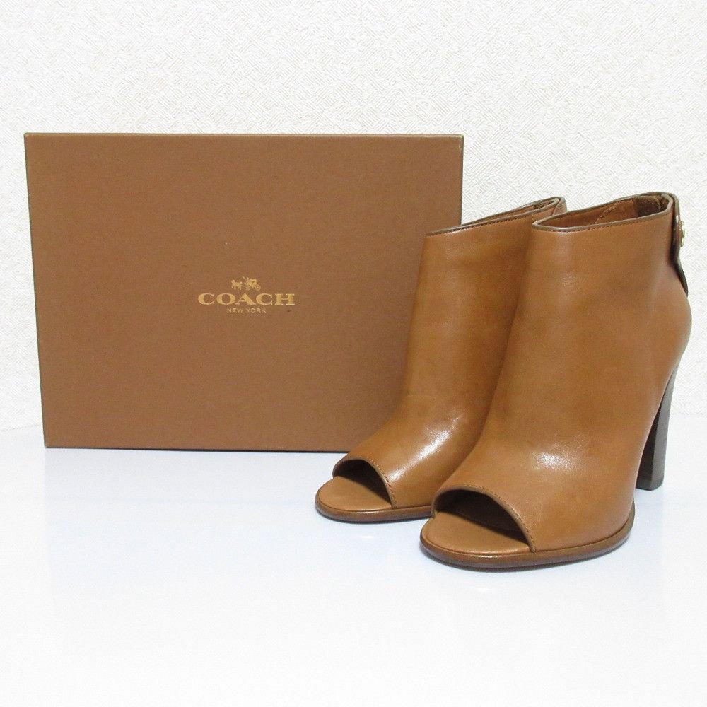 Coach Coach Coach Official Name Leather Booties Leather Shoes DUTY FREE for USA Size ONE SIZE - 1 Thumbnail