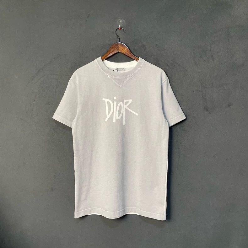Dior Dior Gray chest logo short sleeves Size XS / US 0-2 / IT 36-38 - 1 Thumbnail