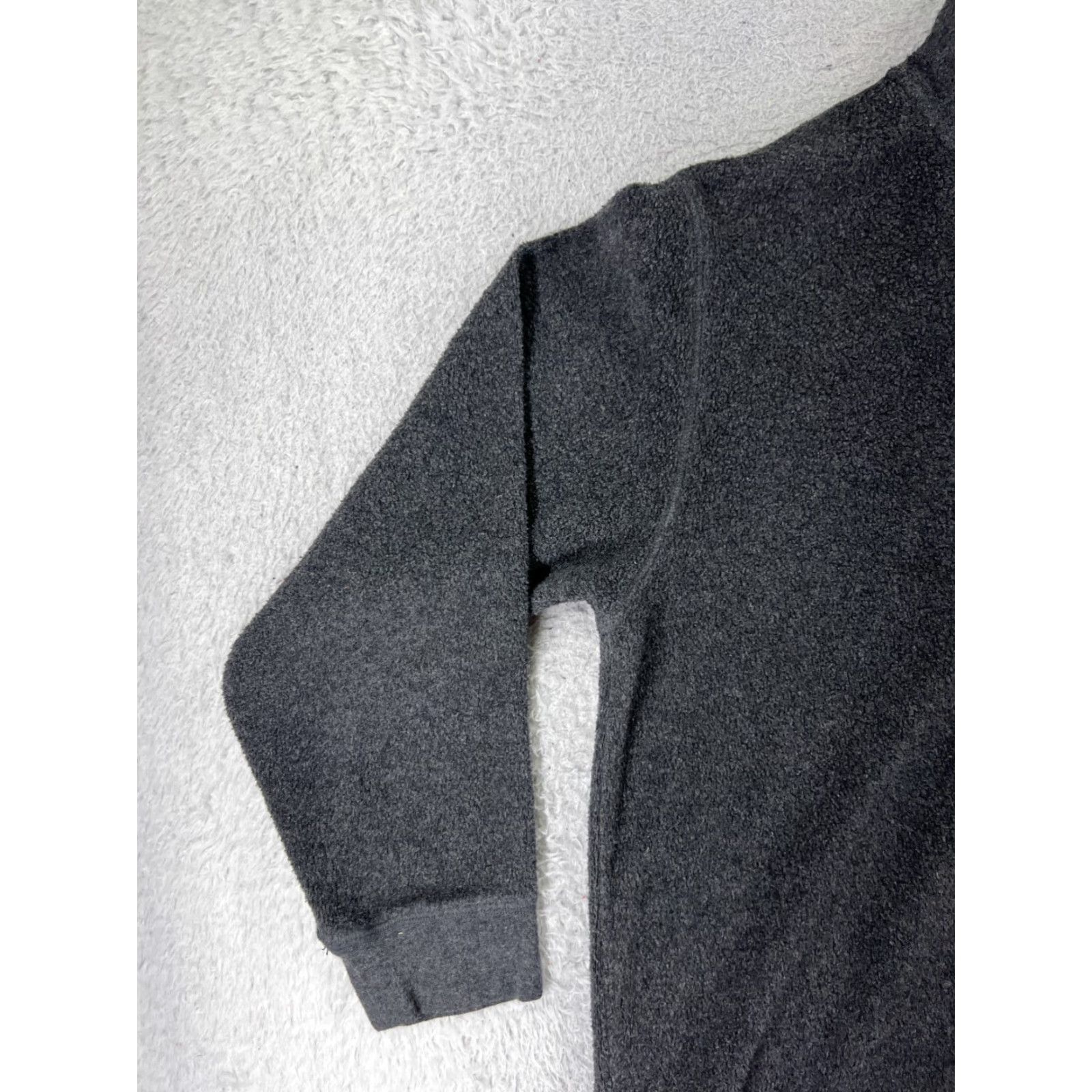 Soft Surroundings Soft Surroundings Womens Sweater M Gray 1/4 Zip Button Cotton Blend Long Sleeves Mock Neck Vintage: No Size M / US 6-8 / IT 42-44 - 7 Thumbnail