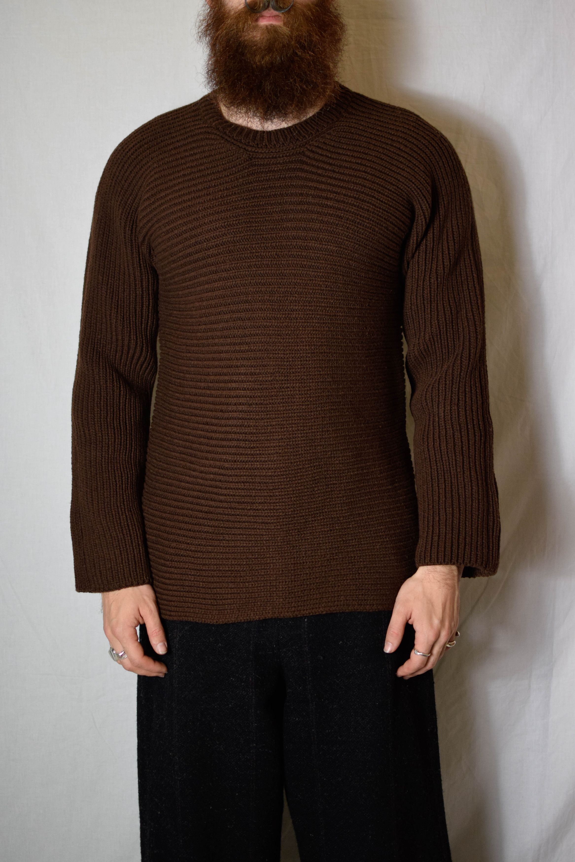 Yohji Yamamoto YYPH AW97 Brown Knit - HI-K12-197 Size US L / EU 52-54 / 3 - 4 Thumbnail