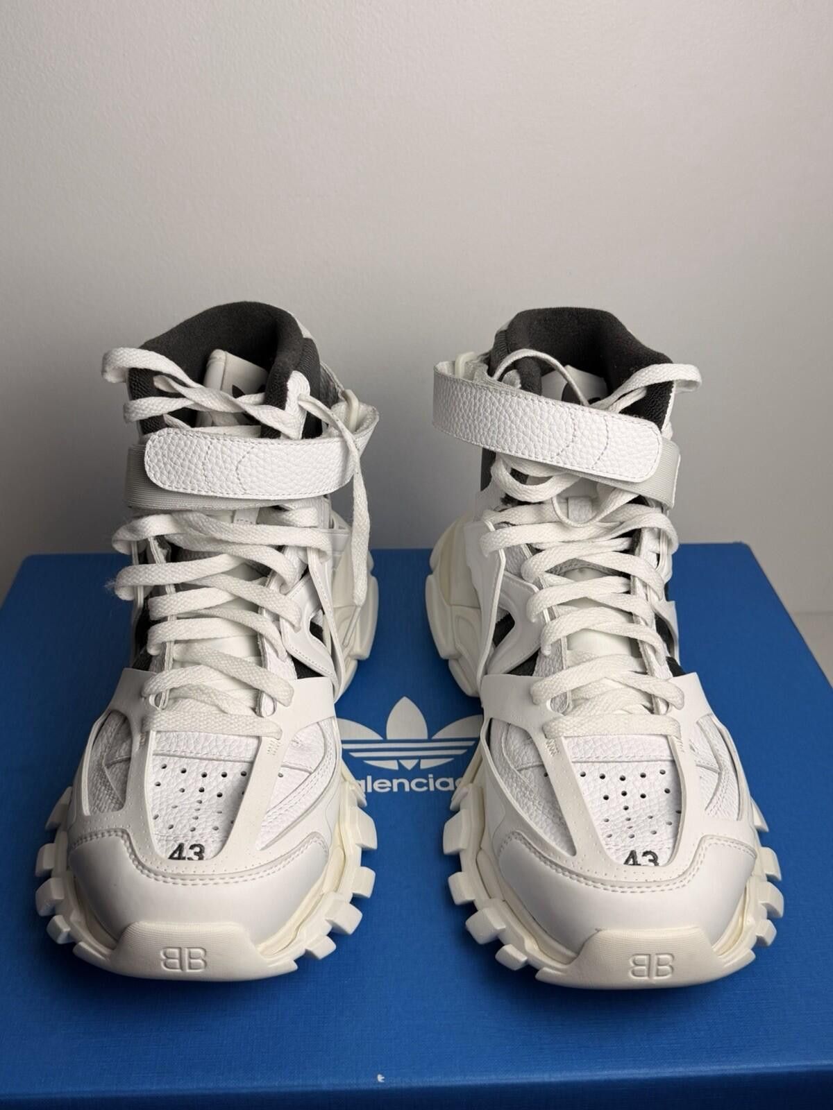 Balenciaga Balenciaga x Adidas Track Hike Sneakers Blue/White SZ 43 New Size US 10 / EU 43 - 2 Thumbnail