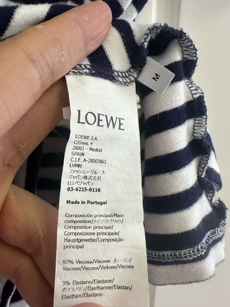 Loewe LOEWE Striped embroidered logo short sleeves Size M / US 6-8 / IT 42-44 - 4 Thumbnail