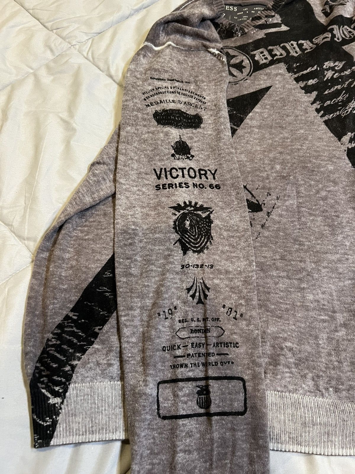 Guess Guess Los Angeles Sweater Black Graphic Size US L / EU 52-54 / 3 - 6 Thumbnail