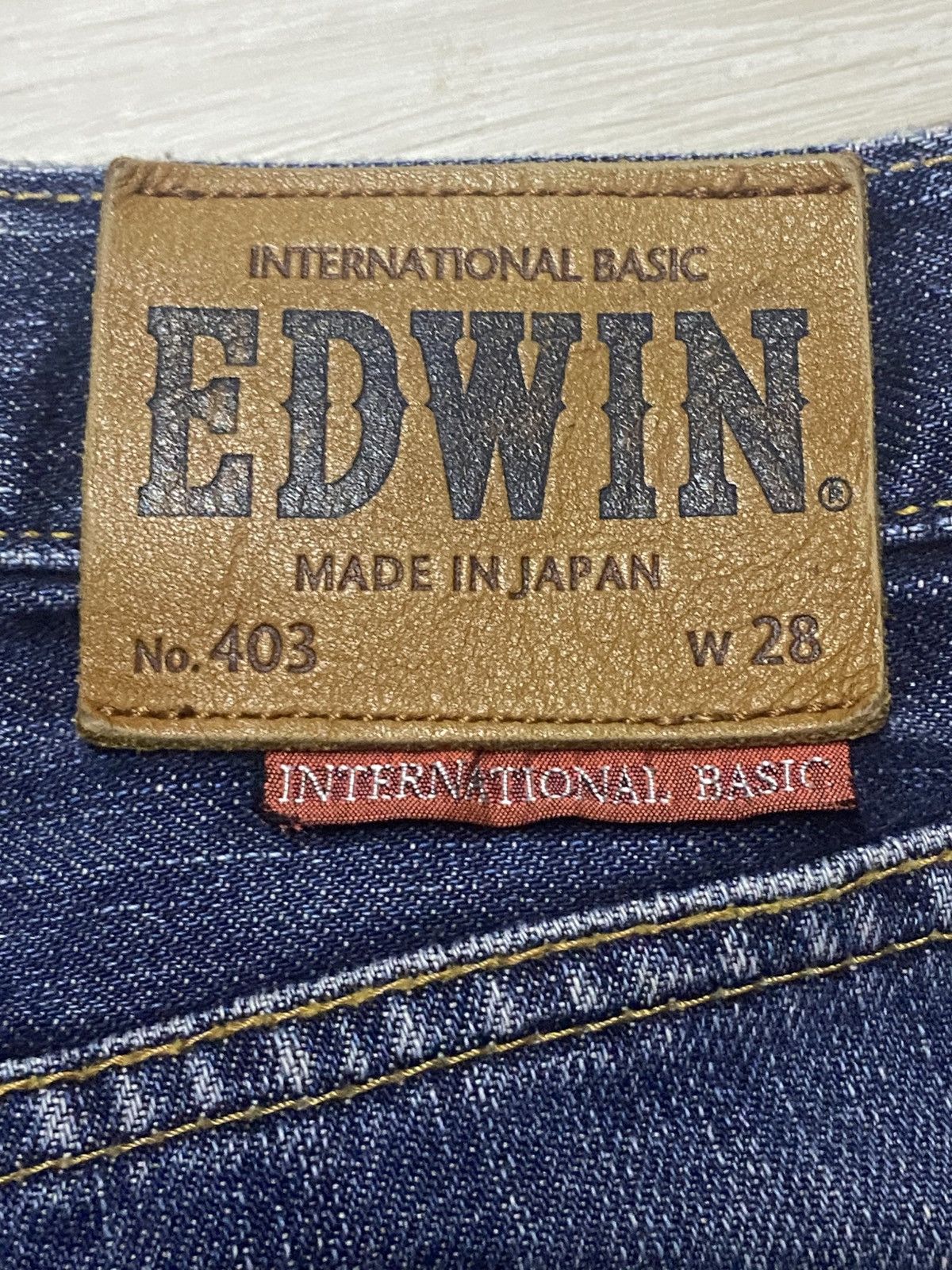 Edwin Vintage Edwin 403 Blue Wash straight Fit Jeans Size US 30 / EU 46 - 10 Thumbnail